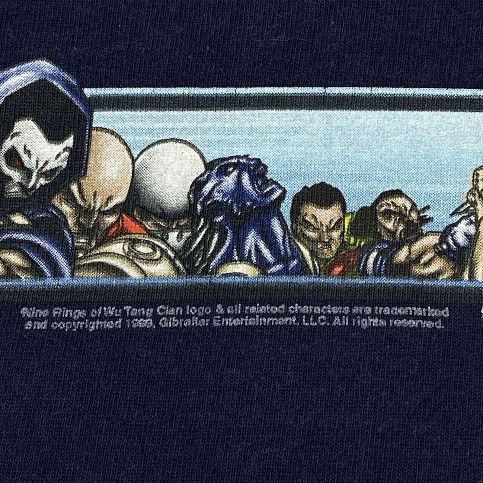 Wu-Tang Clan Vintage The Nine Rings of Wu-Tang Comics Shirt Large Rap Tee Size US L / EU 52-54 / 3 - 6 Thumbnail