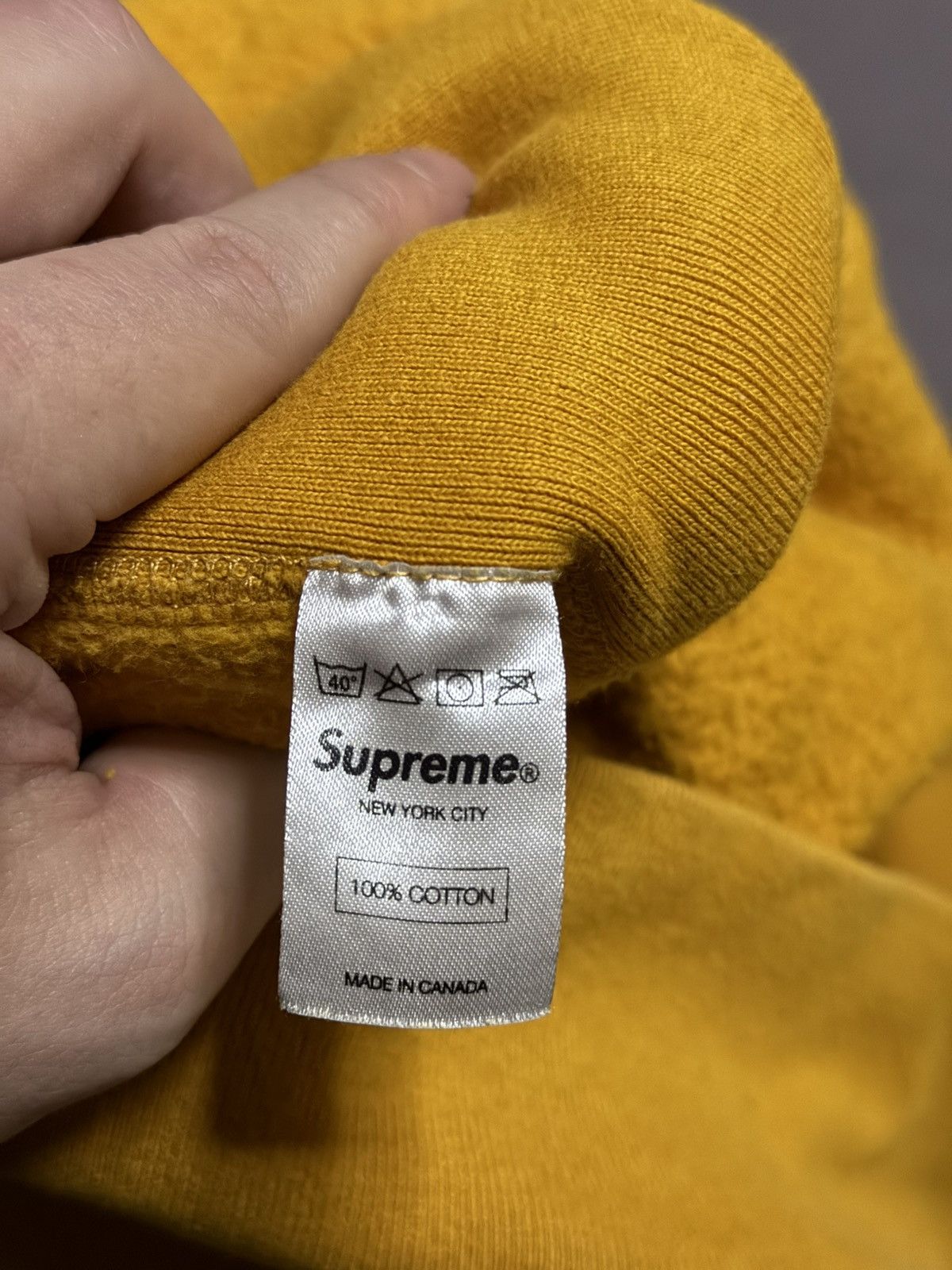 Supreme Supreme fw11 mustard box logo hoodie Size US L / EU 52-54 / 3 - 7 Thumbnail