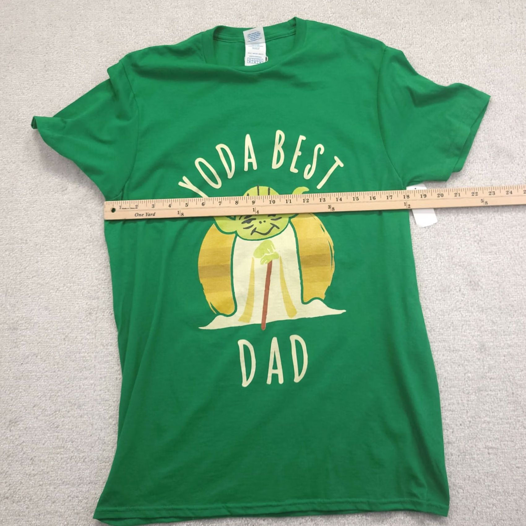 Star Wars Star Wars Yoda T Shirt Mens Medium Green Best Dad Graphic Crew Neck Short Sleeve Size US M / EU 48-50 / 2 - 3 Thumbnail
