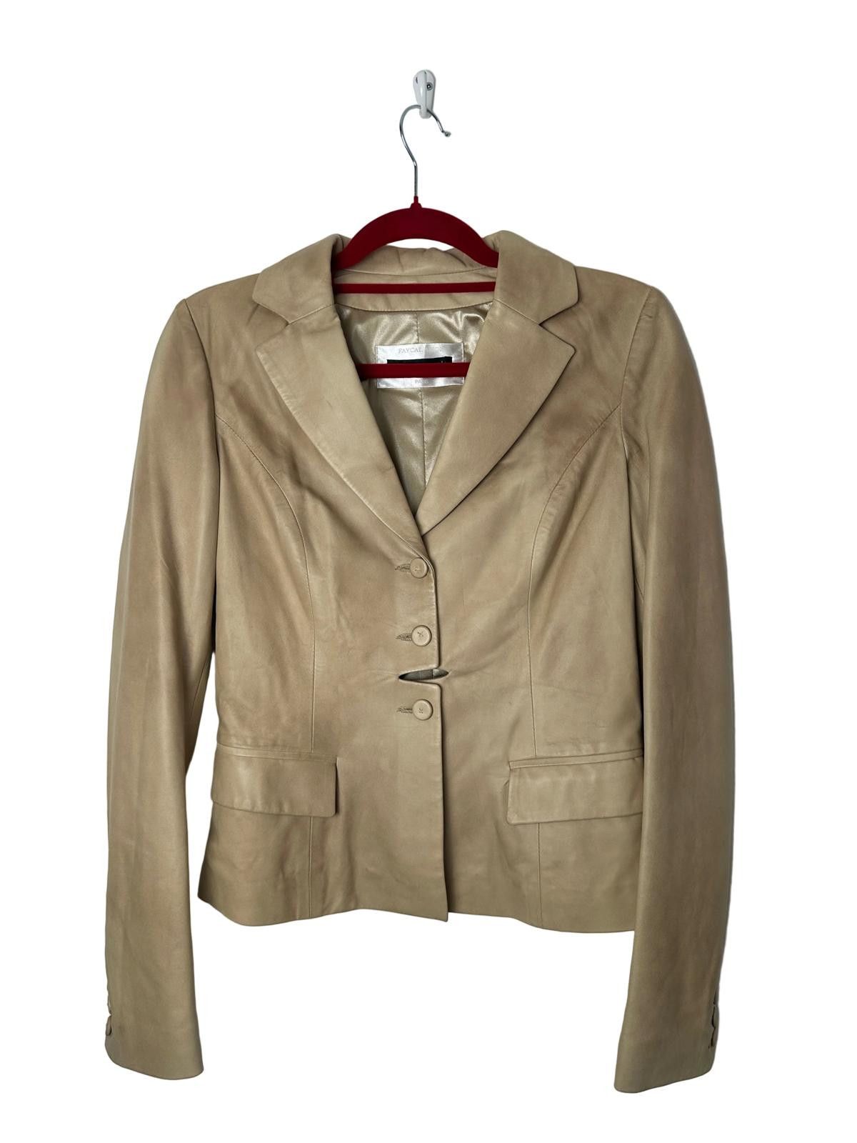 Other Plein Sud Tan Leather Jacket Size M / US 6-8 / IT 42-44 - 3 Thumbnail