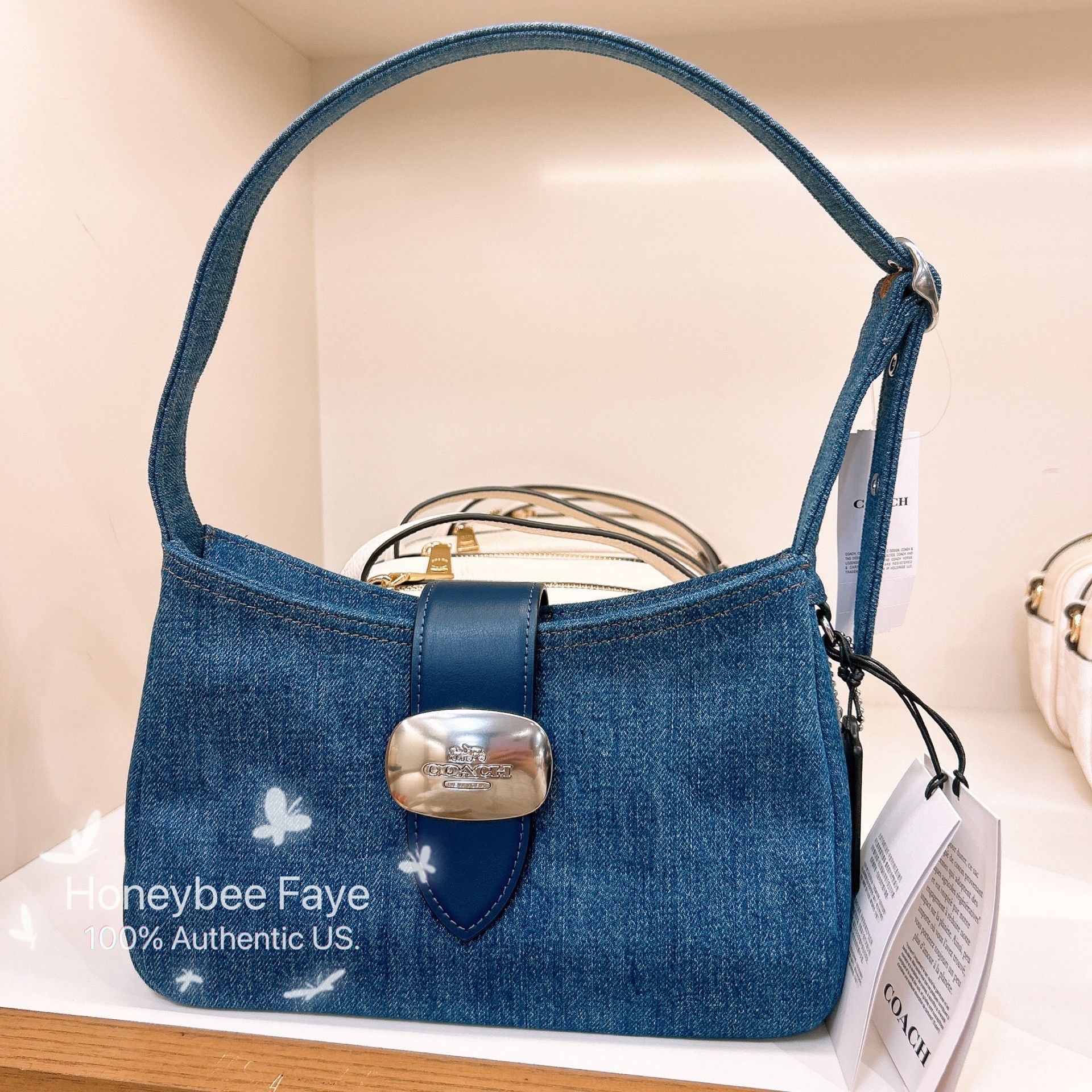 Coach Eliza Shoulder Bag In Signature Denim CAK45 Size ONE SIZE - 3 Thumbnail