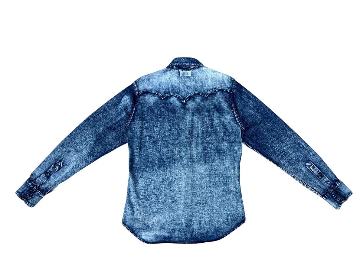 Levi's 2001 Levi’s Red Tab Slim Denim Western Shirt Snap Button Size US L / EU 52-54 / 3 - 18 Thumbnail