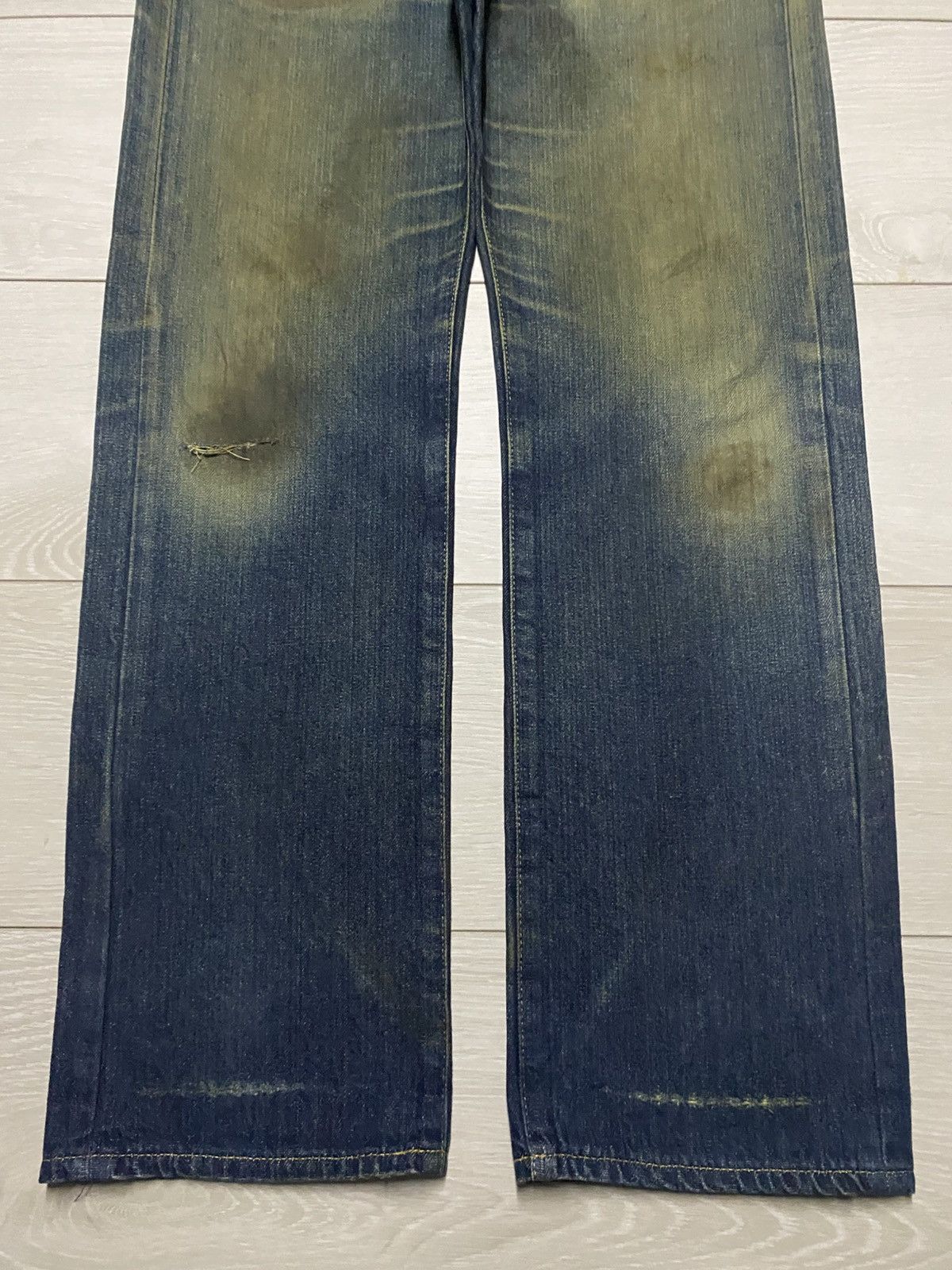Martine Rose × Tommy Jeans Vintage Tommy Japan Mud Wash Distressed Loose Jeans Size US 32 / EU 48 - 5 Thumbnail