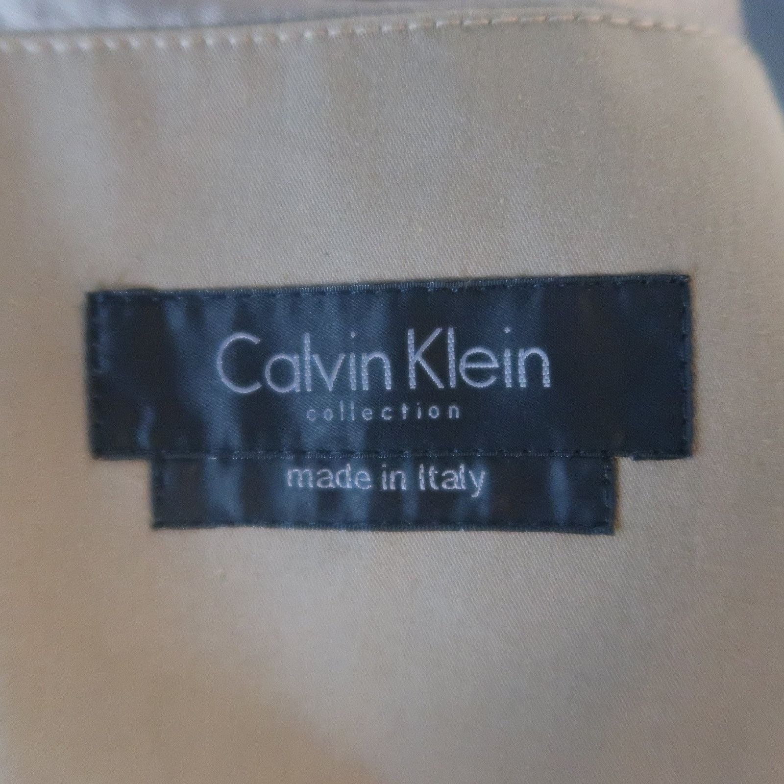 Calvin Klein COLLECTION 38 Taupe Cotton Blend Notch Lapel Sport Coat Size US S / EU 44-46 / 1 - 5 Thumbnail