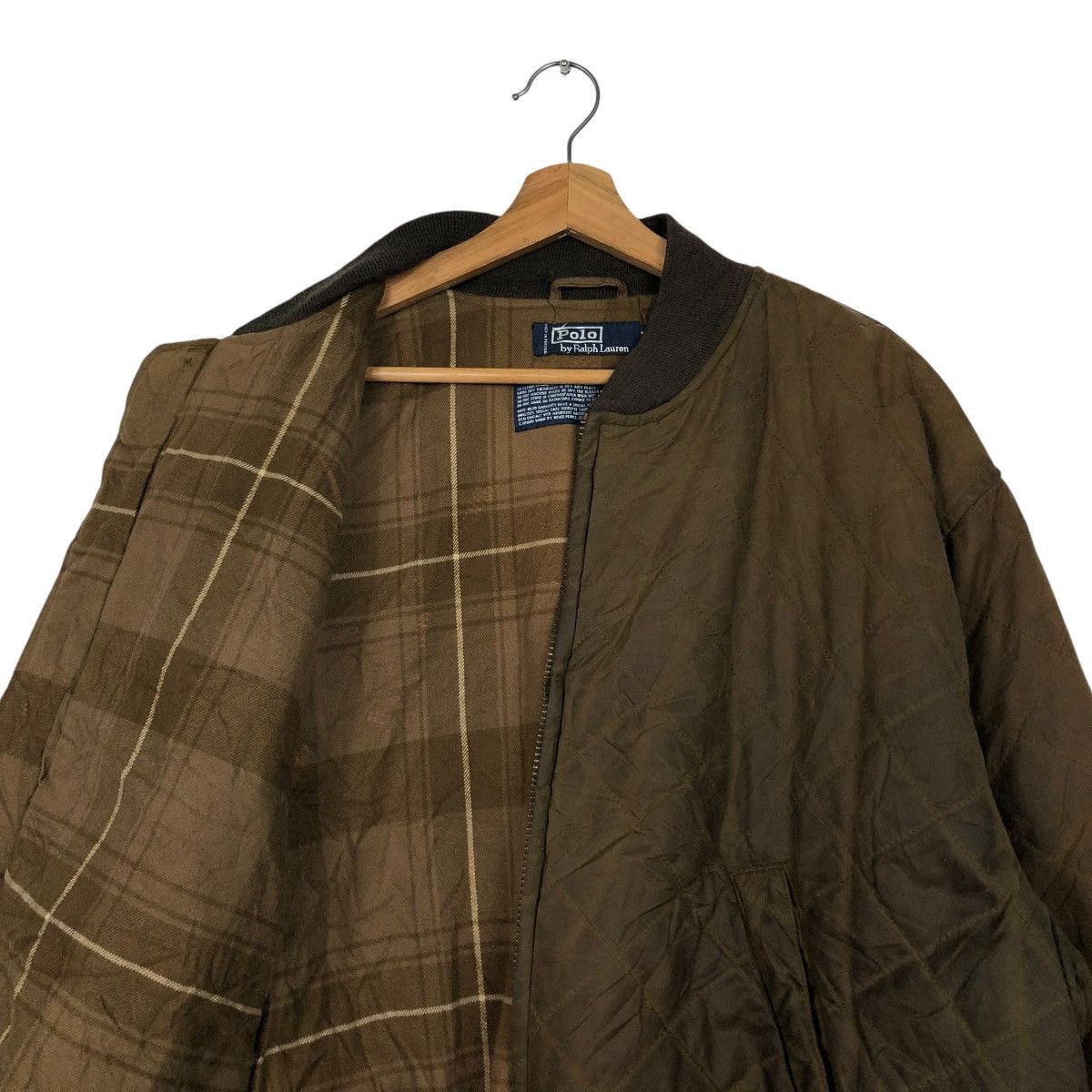 Polo Ralph Lauren 🔥VINTAGE WAX JACKET QUILTED POLO RALPH LAUREN BLANKET TARTAN Size US XL / EU 56 / 4 - 10 Thumbnail