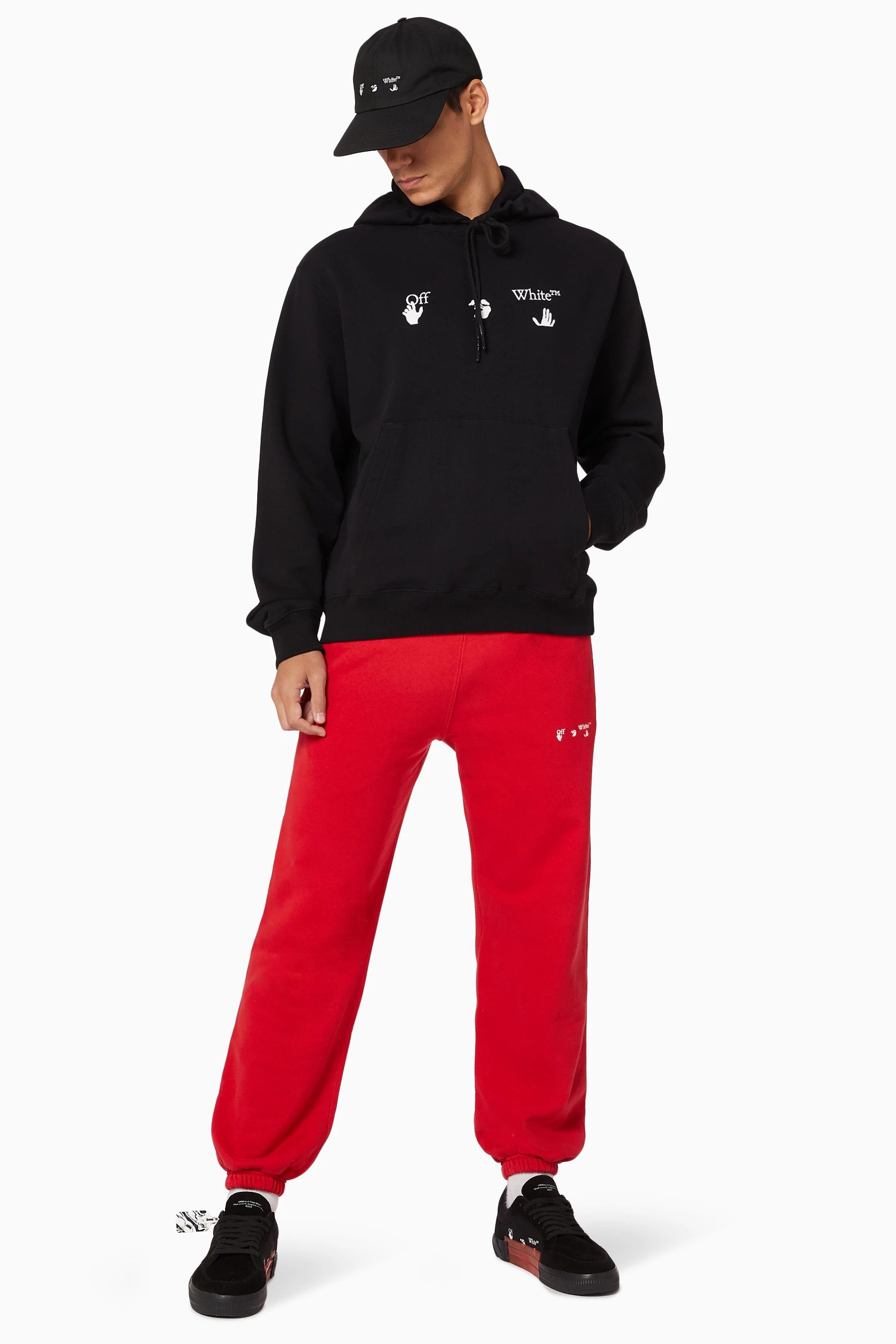 Off-White Black Big Swimming Man Logo Hoodie Size US M / EU 48-50 / 2 - 3 Thumbnail