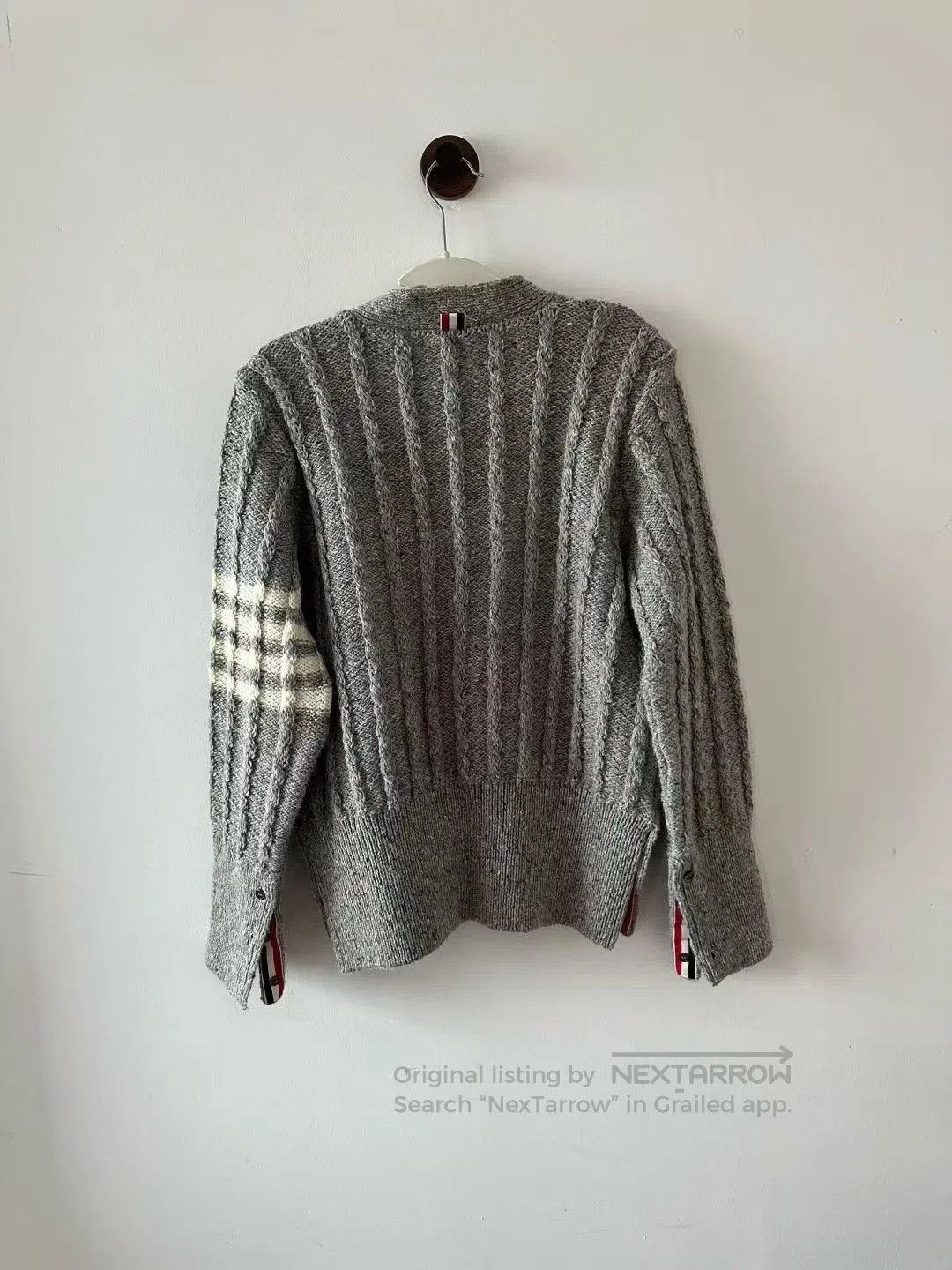 Thom Browne Thom Browne Gray Wool Cardigan. Size US M / EU 48-50 / 2 - 2 Thumbnail