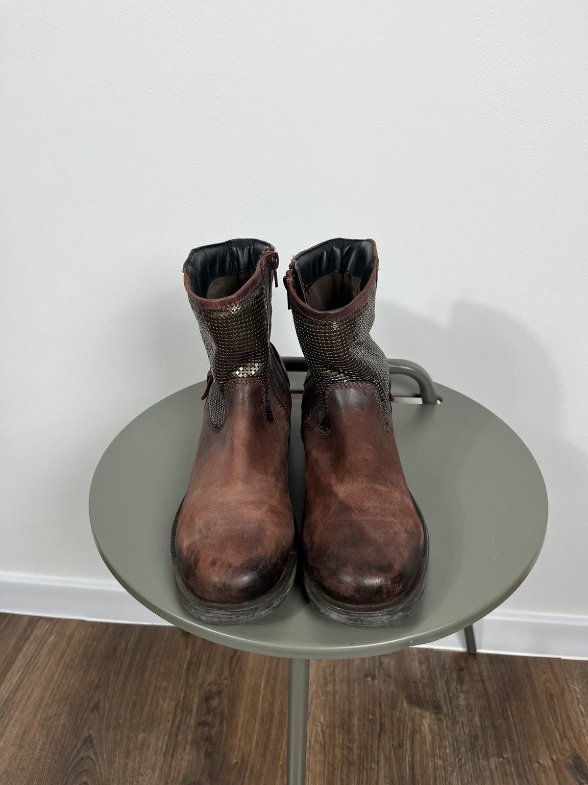 Bugatti Bugatti women’s distressed leather ankle boots size 39 Size US 8.5 / IT 38.5 - 4 Thumbnail