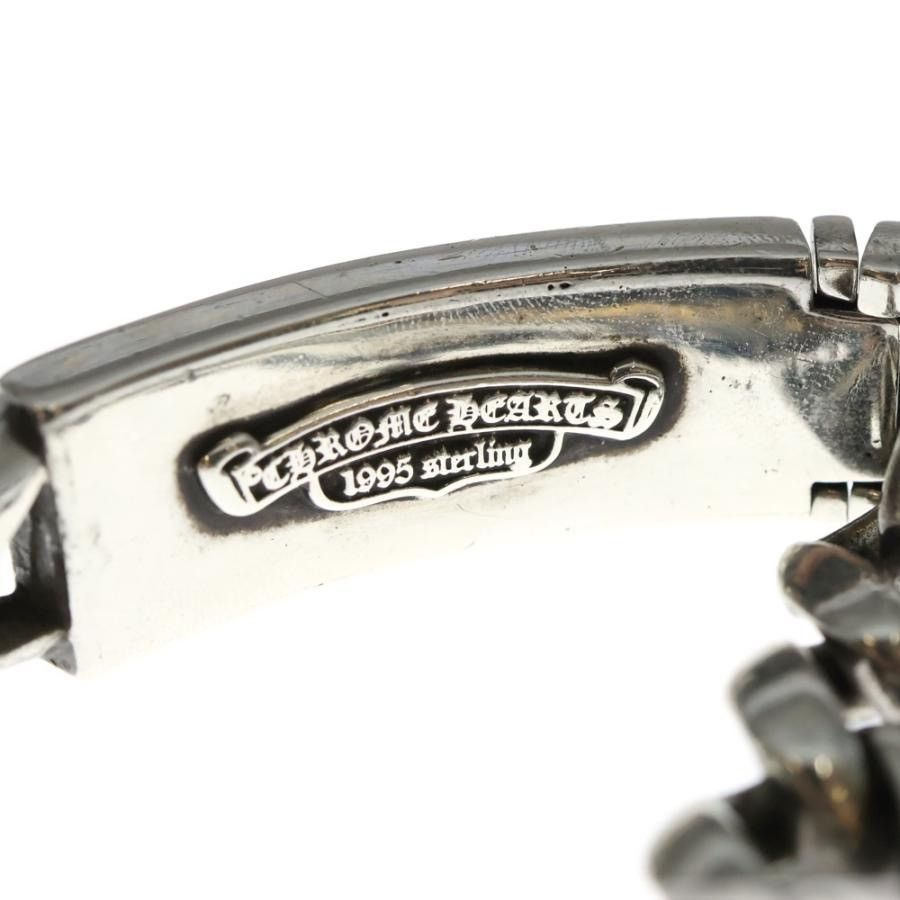 Chrome Hearts 14LINK Chrome Hearts Floral Heart ID Bracelet Size ONE SIZE - 5 Thumbnail