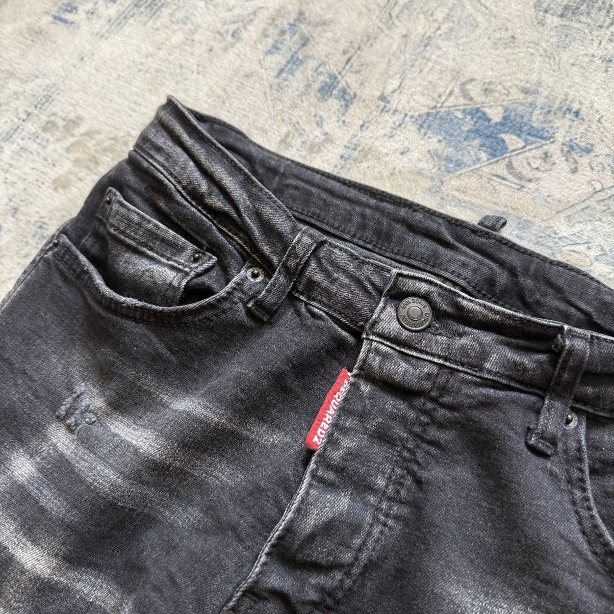 Dsquared2 📌 Crazy Dsquared2 Tidy Biker Jean Dean Caten Distressed Size US 32 / EU 48 - 4 Thumbnail