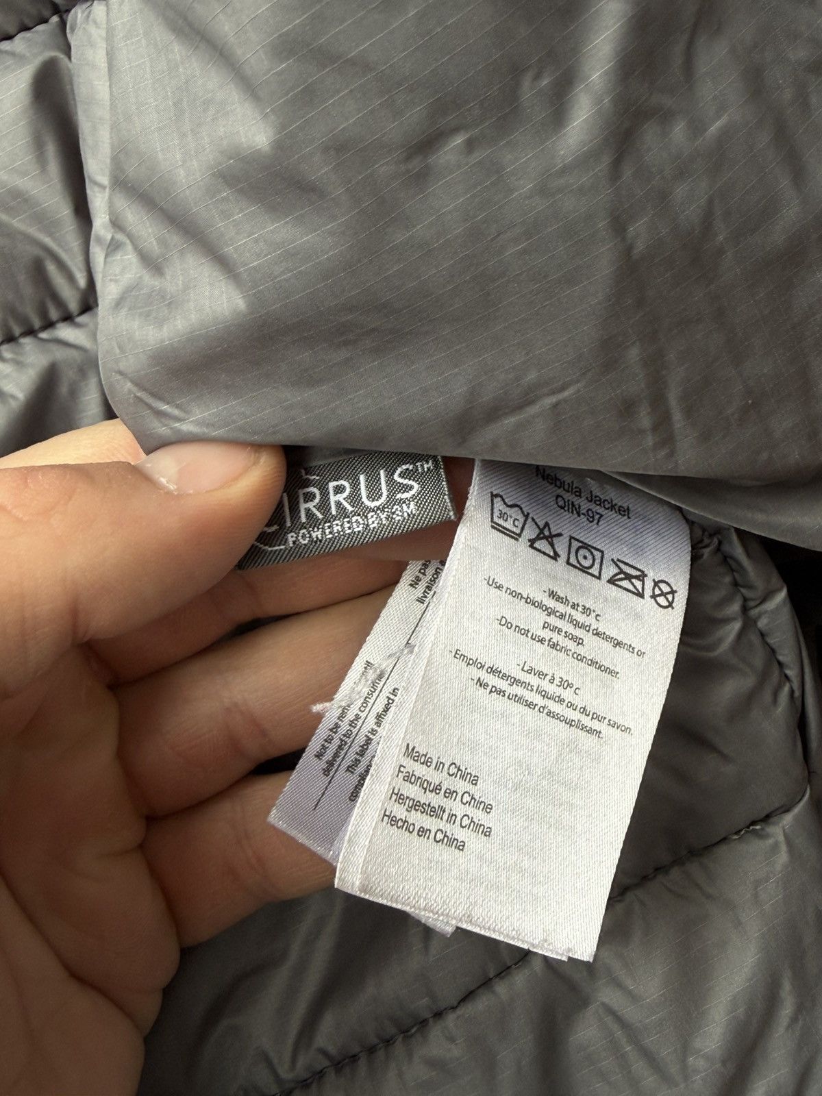 Rab Rab Nebula Grey Jacket Cirrus system Size UKM Size US L / EU 52-54 / 3 - 18 Thumbnail