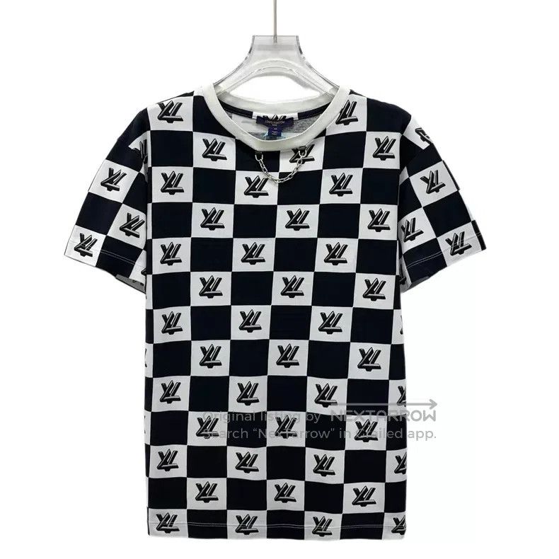 Louis Vuitton Louis Vuitton Color-block logo crewneck cotton short-sleev Size US M / EU 48-50 / 2 - 1 Thumbnail