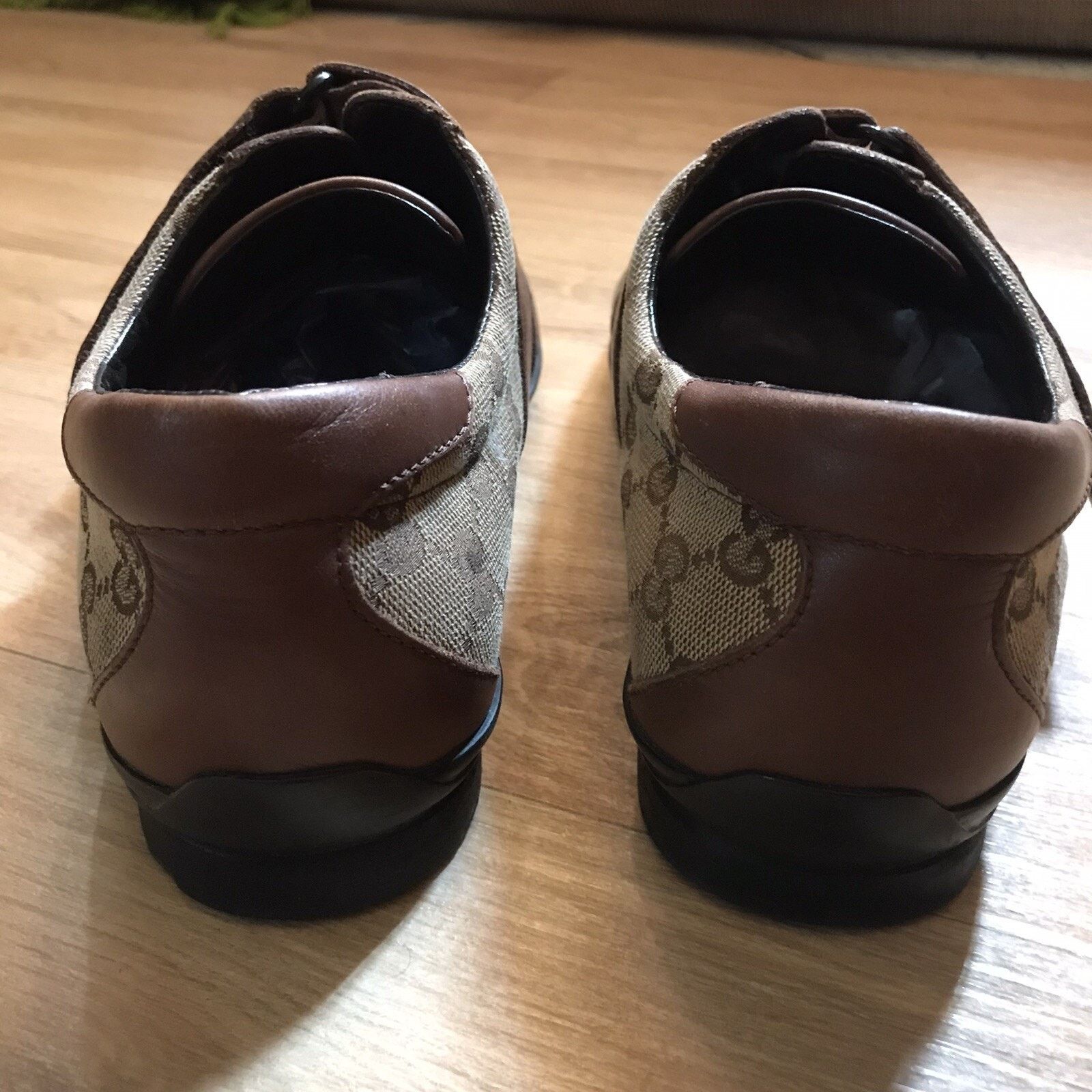 Gucci GUCCI Sneakers Guccissima Leather Low Top CANVA Made Italy Size US 8 / EU 41 - 8 Thumbnail