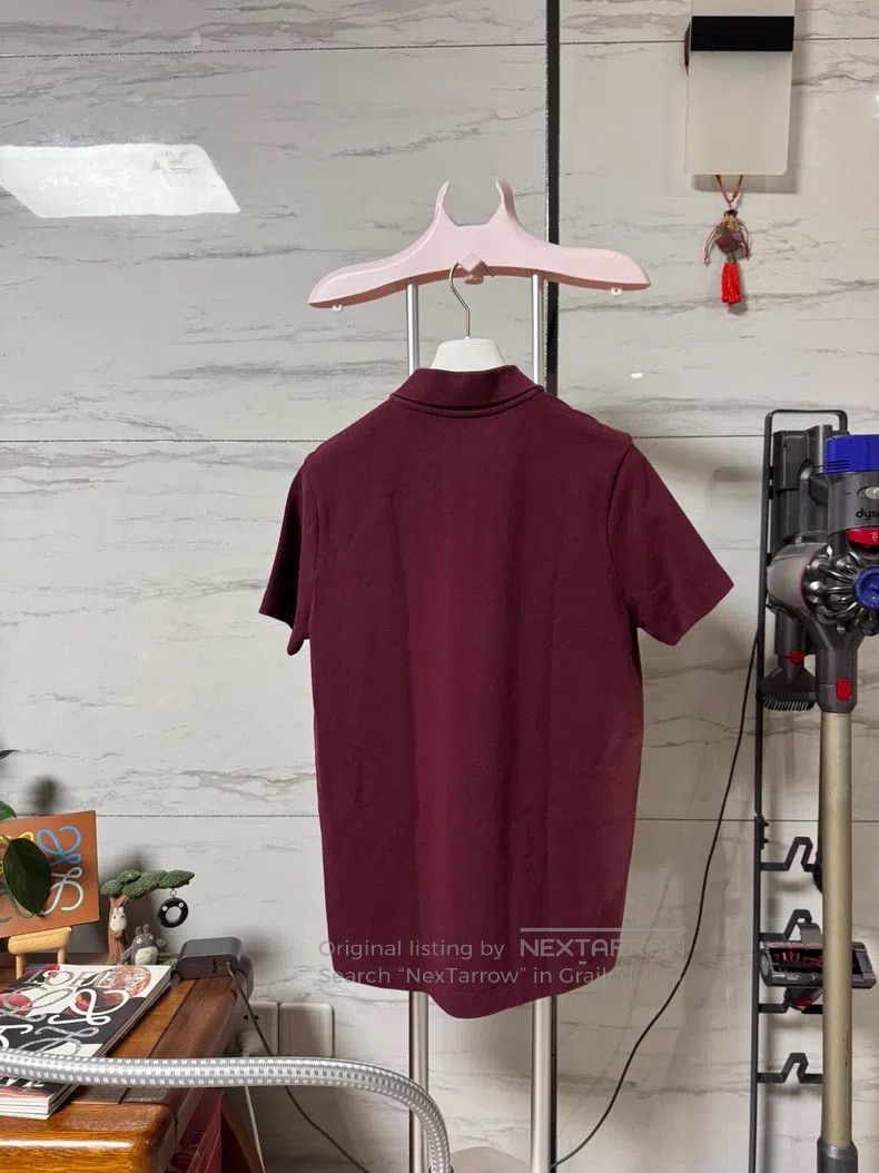 Loewe Loewe Burgundy polo shirt short-sleeve, soft to the touch, Size US M / EU 48-50 / 2 - 2 Thumbnail