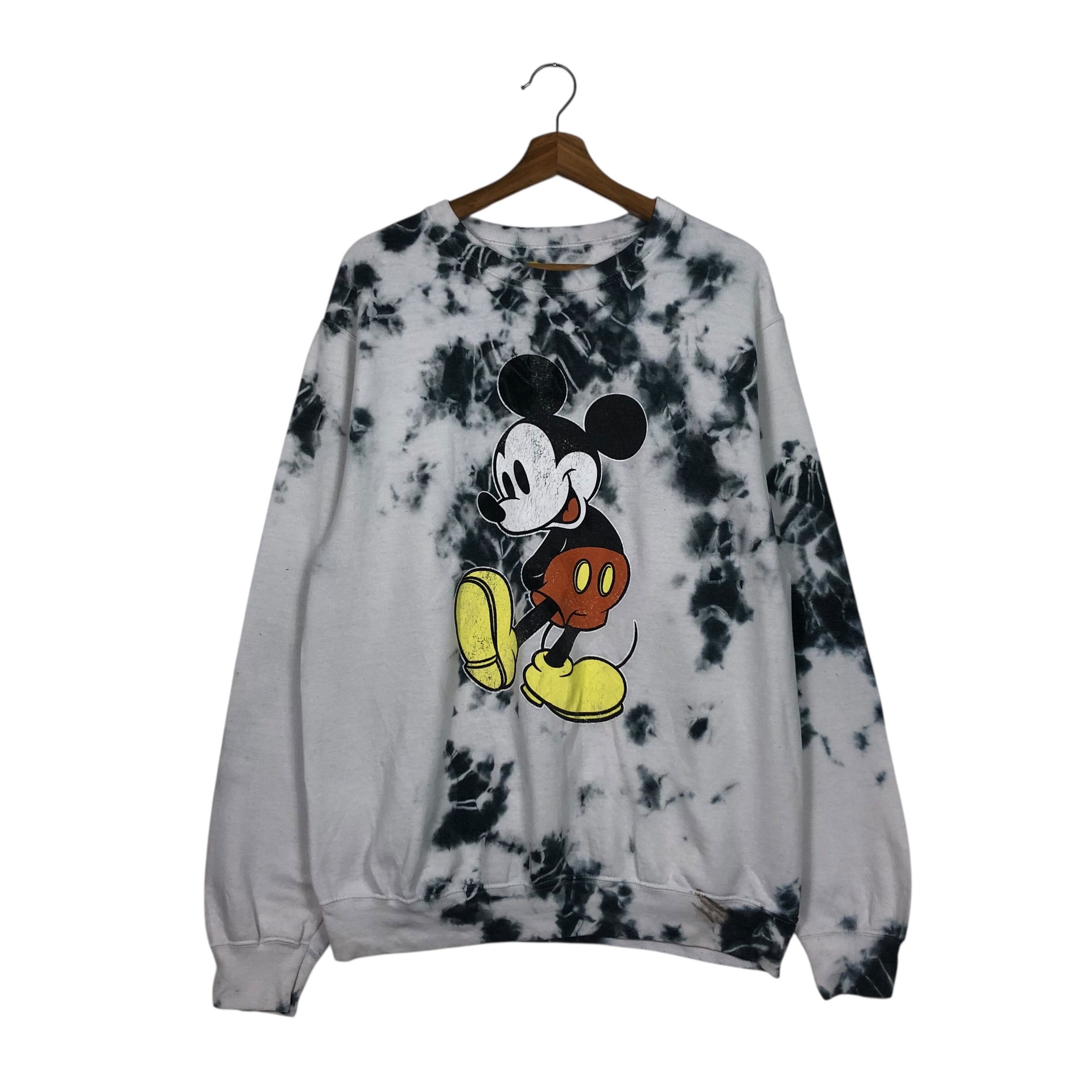 Japanese Brand 📌Vintage Sweatshirt Disney Mickey Mouse Acid Wash Big Logo Size US M / EU 48-50 / 2 - 2 Thumbnail