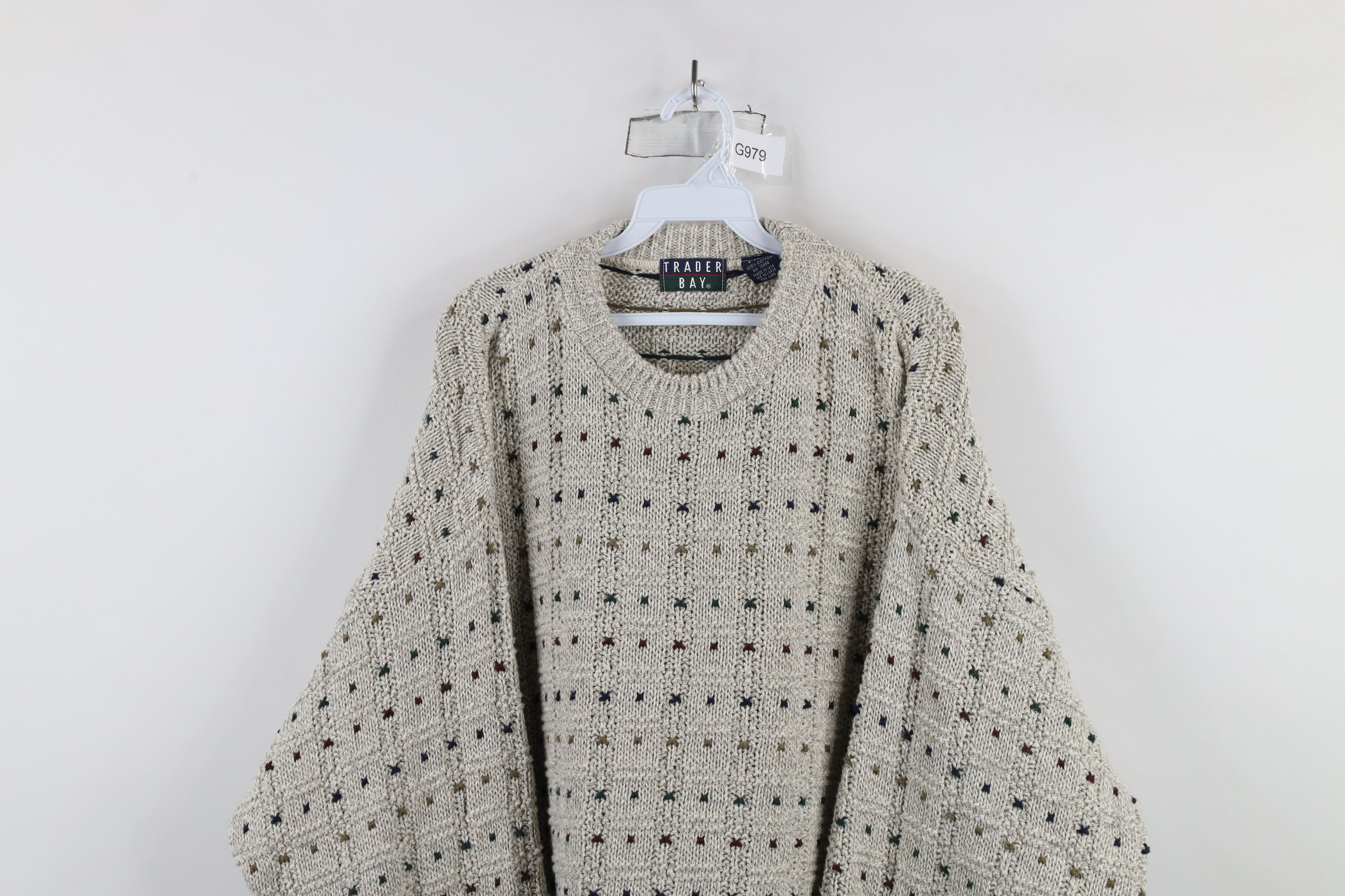 Vintage Vintage 90s Streetwear Heavyweight Rainbow Knit Sweater USA Size US L / EU 52-54 / 3 - 2 Thumbnail