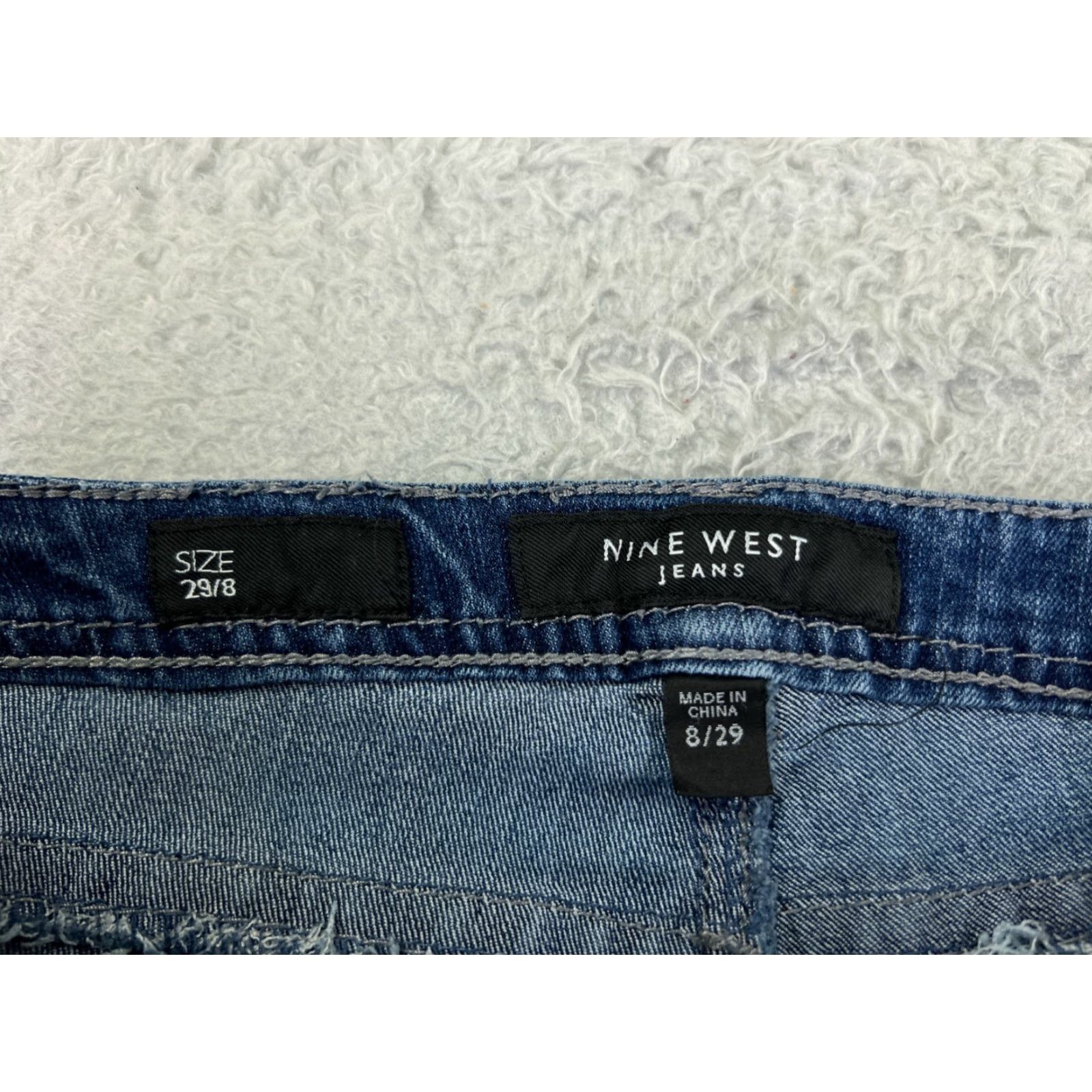 Nine West Nine West Jeans Women 8 Blue Denim Bootcut Cotton Blend 29x29 Regular Stretch 5-Pocket Design Inseam 29 Size 30" / US 8 / IT 44 - 6 Thumbnail