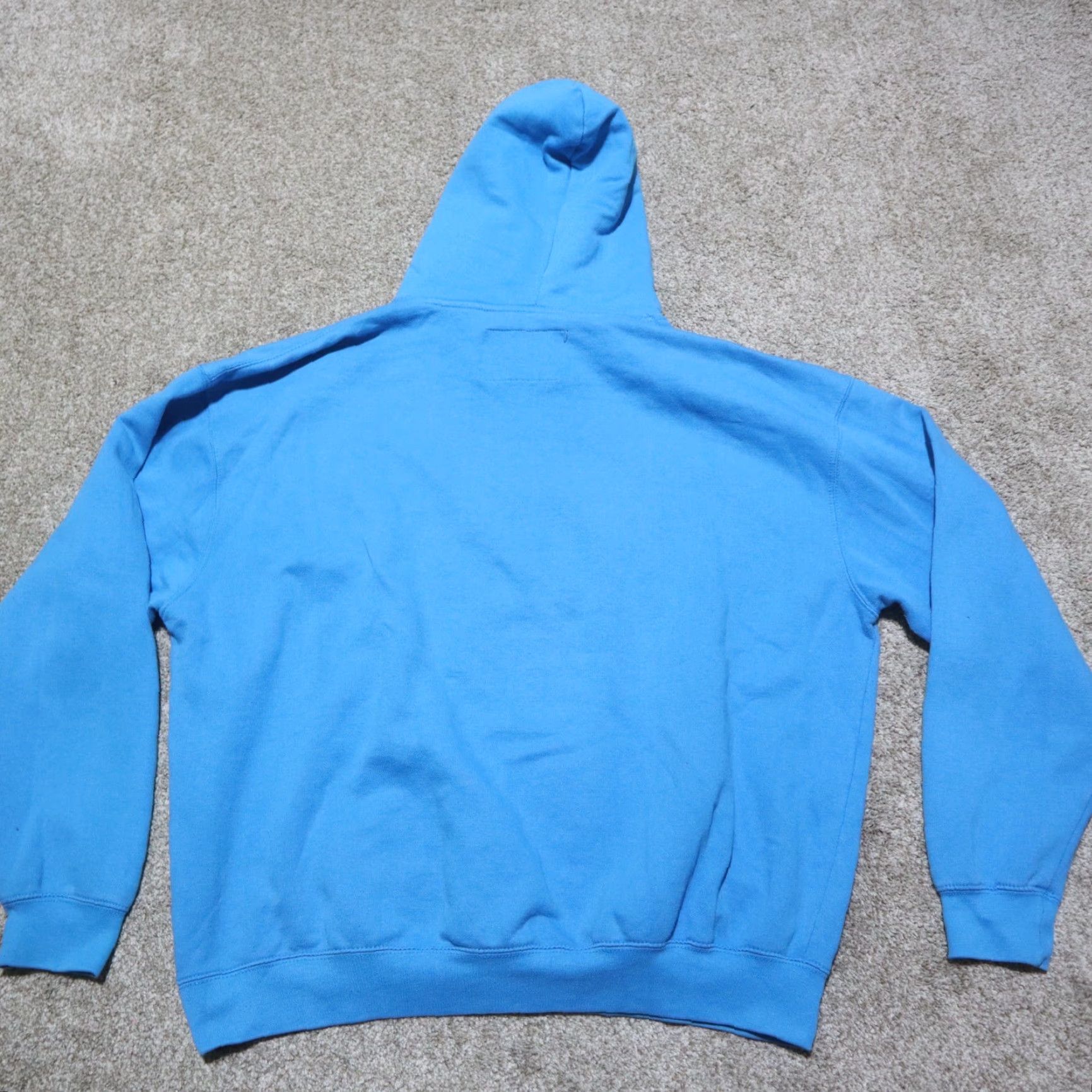 Hanes Hanes Hoodie Unisex Adults XL Blue Logo Kangaroo Pocket Hooded Sweatshirt Jersey Cotton Polyester Beach Theme Pullover Size US XL / EU 56 / 4 - 8 Thumbnail