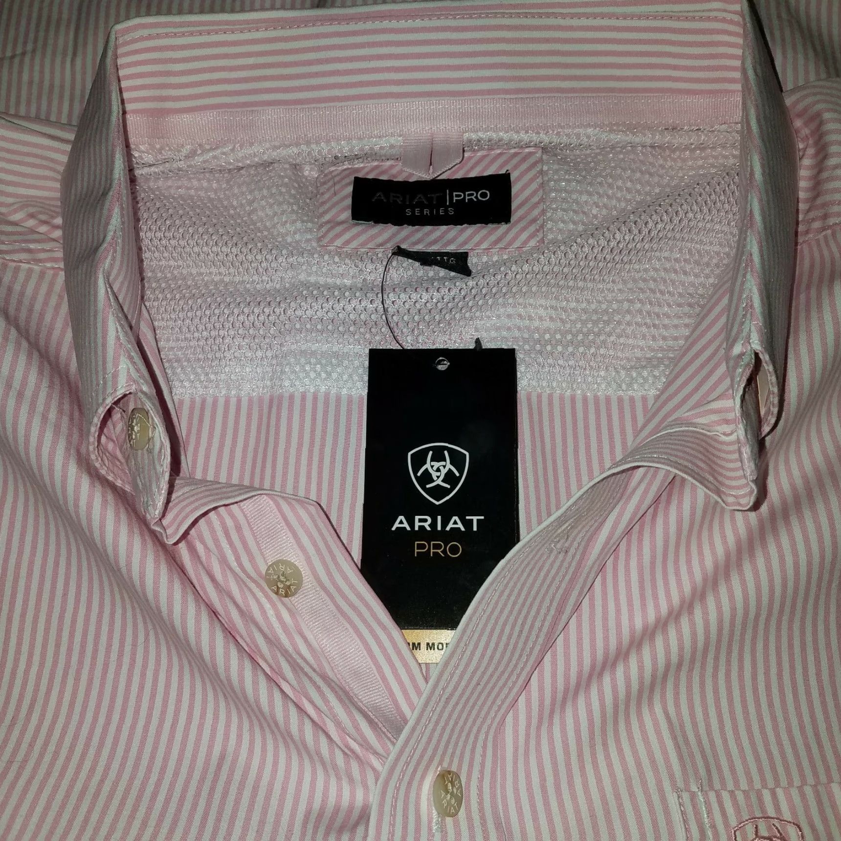 Pinko Stripe Shirt Button-Down Pink Stripe Mens 2XL Long Sleeve NWT Size US XXL / EU 58 / 5 - 5 Thumbnail