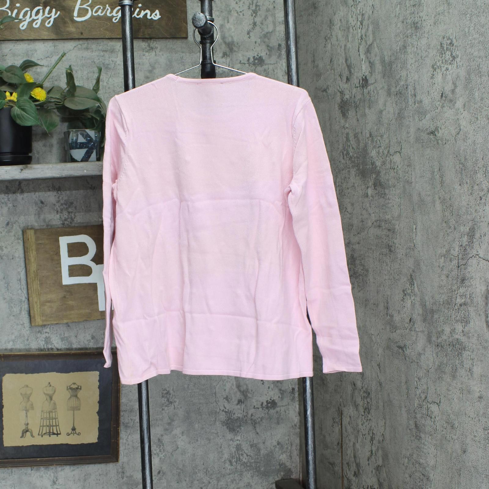 Attitudes by Renee Attitudes By Renee Neck Pullover Sweater Pink Lemonade M Size M / US 6-8 / IT 42-44 - 2 Thumbnail