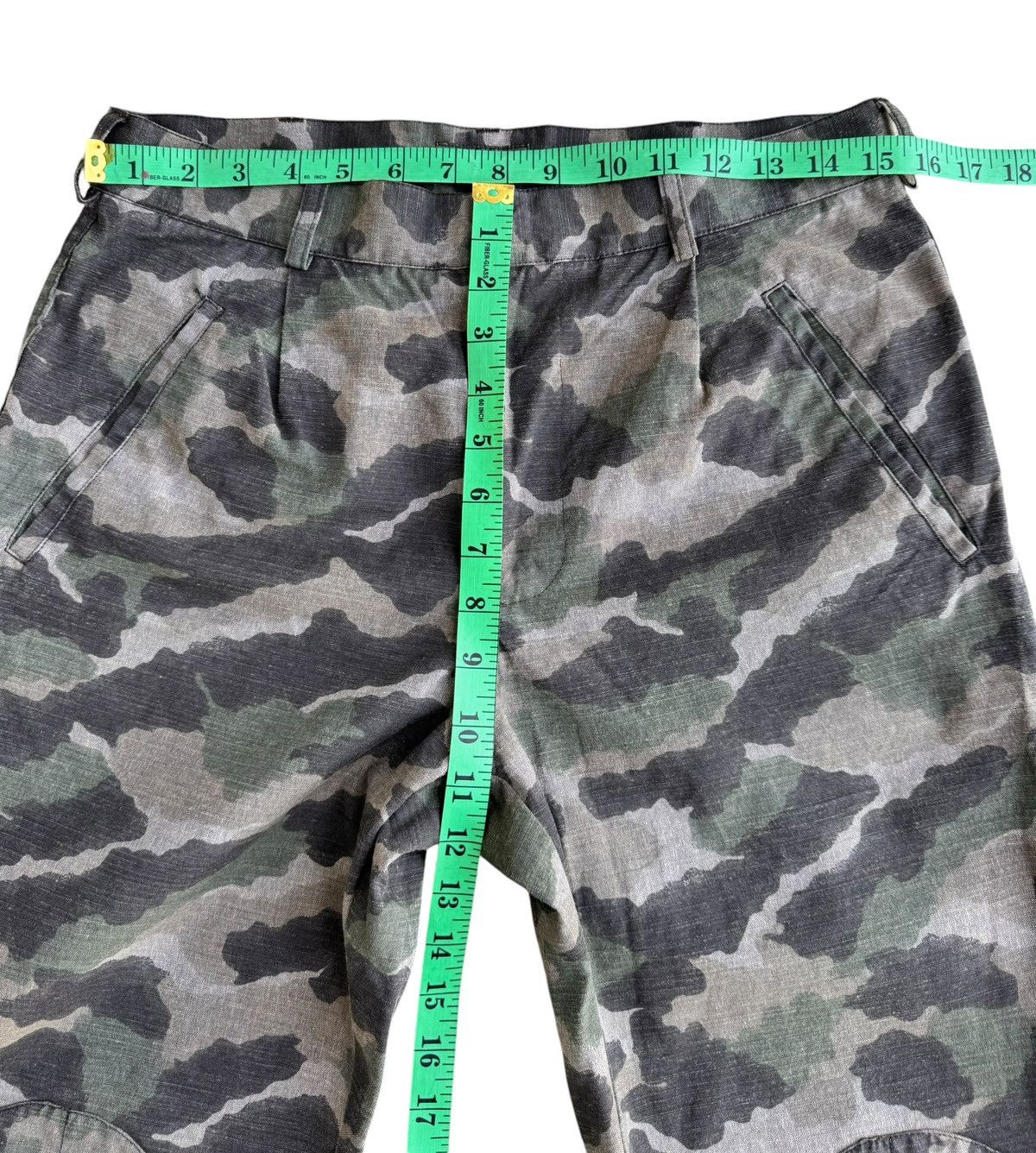 A.P.C. × Japanese Brand Vintage Woodland Camo APC zipper Leg Pants Size US 30 / EU 46 - 16 Thumbnail