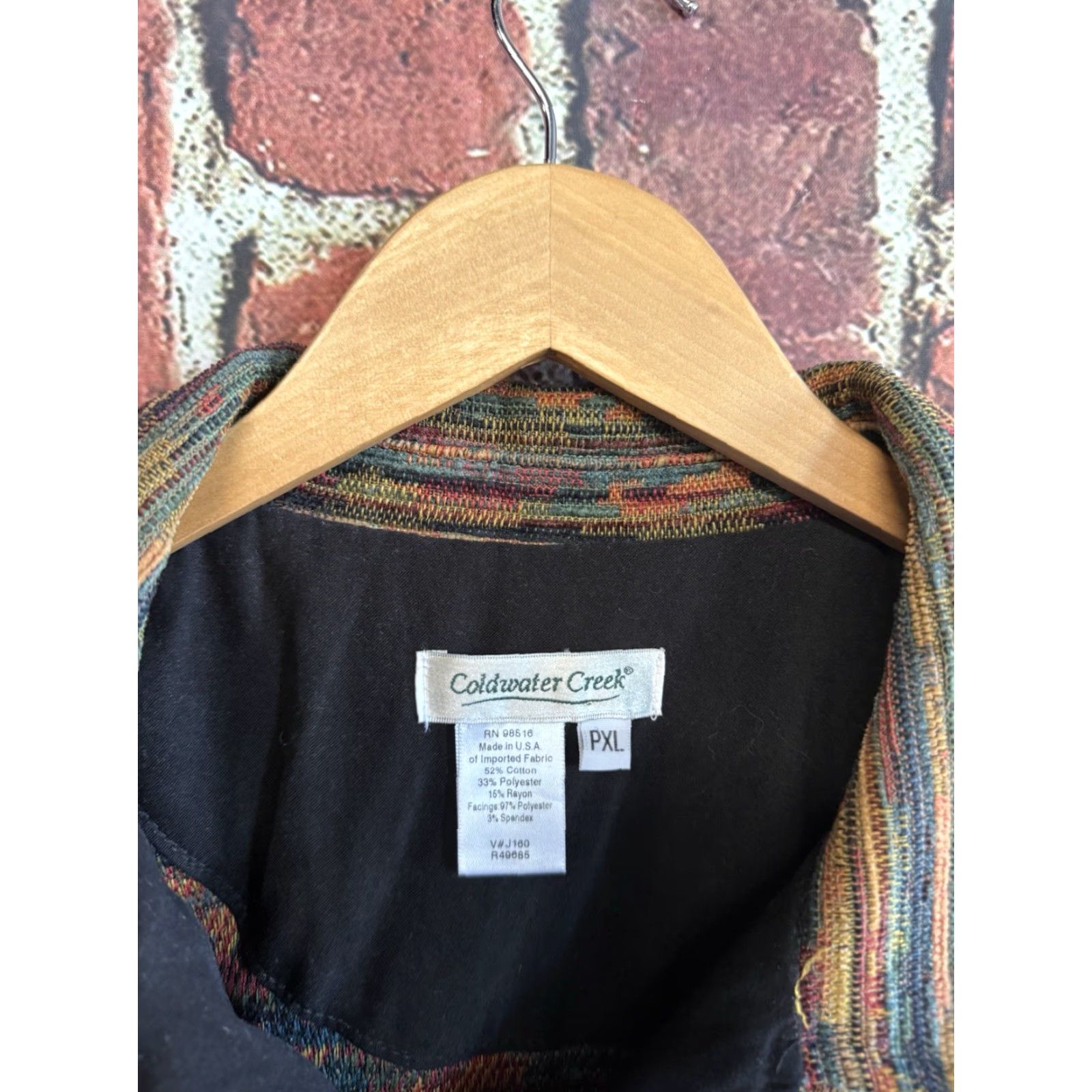 Coldwater Creek Coldwater Creek Womens Sweater Long Sleeve Button Up Multicolor PXL Size XL / US 12-14 / IT 48-50 - 3 Thumbnail