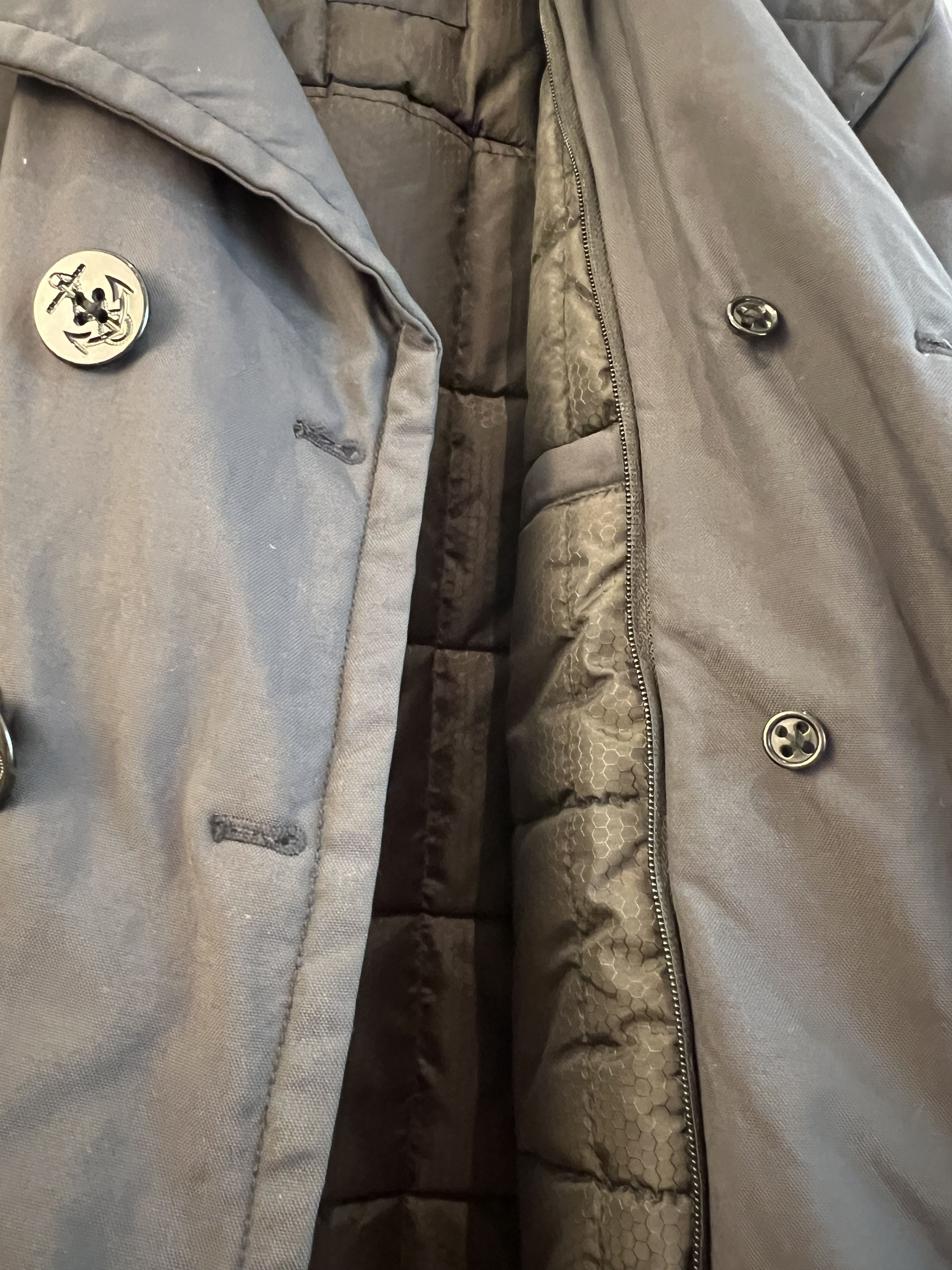 SCHOTT Vintage Peacoat 2in1 Collar Lined Coat - 80% OFF SALE