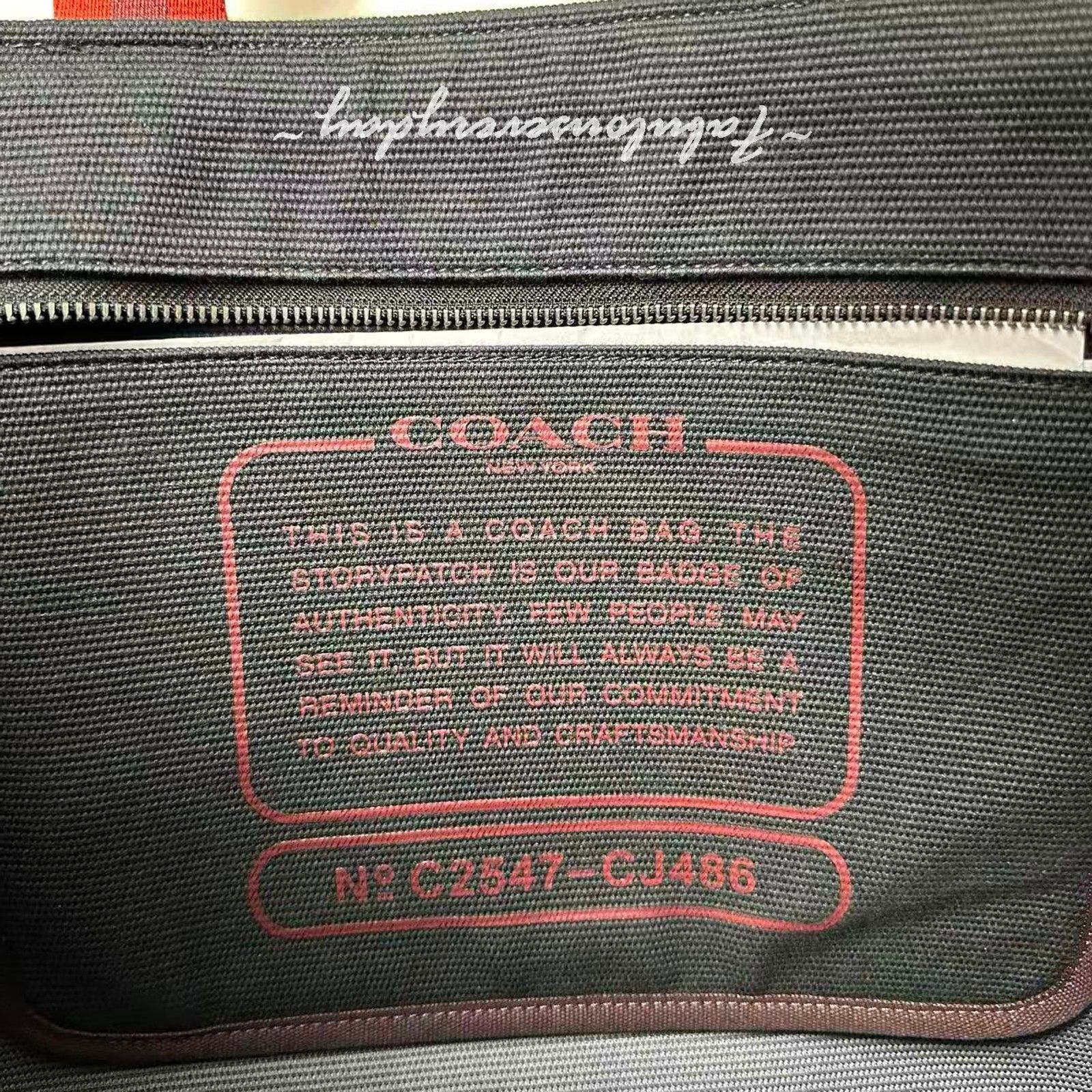 Coach Coach Men's Canvas Tote Bag 38 In Black CJ486 NWT Size ONE SIZE - 5 Thumbnail