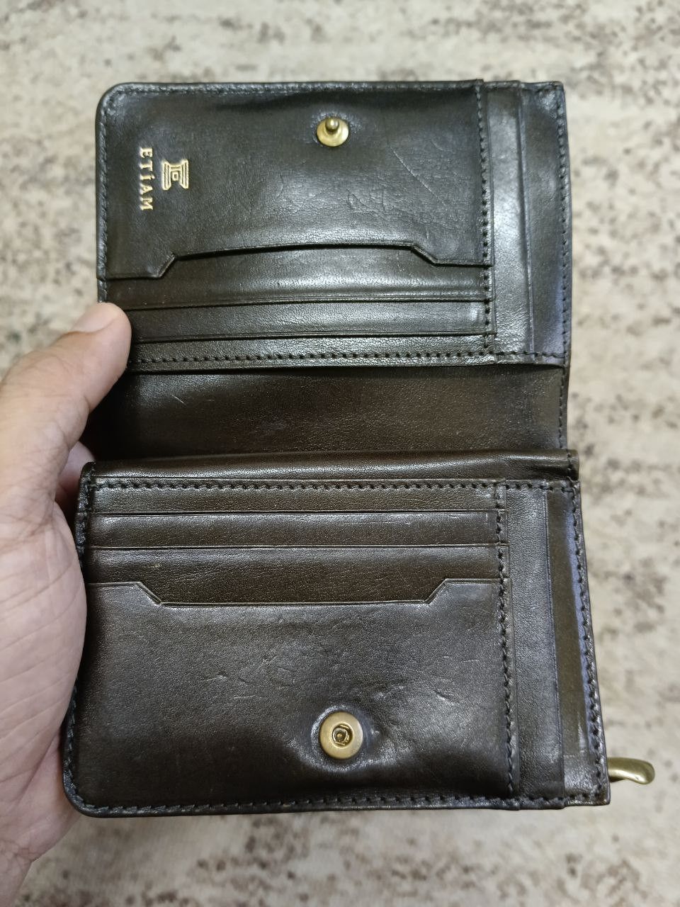 Leather PATINA LEATHER ETIAM WALLET Size ONE SIZE - 5 Thumbnail