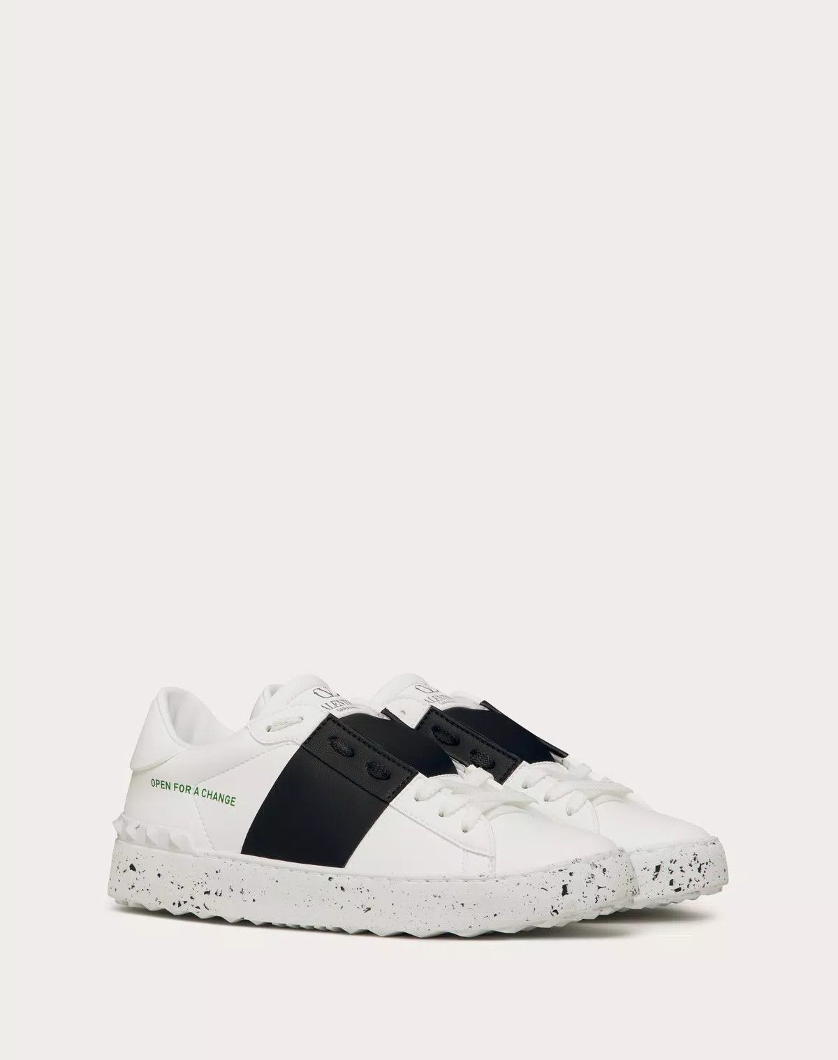 Valentino o1s1wg110625 Open For A Change Sneaker in Black/White Size US 6.5 / IT 36.5 - 2 Thumbnail
