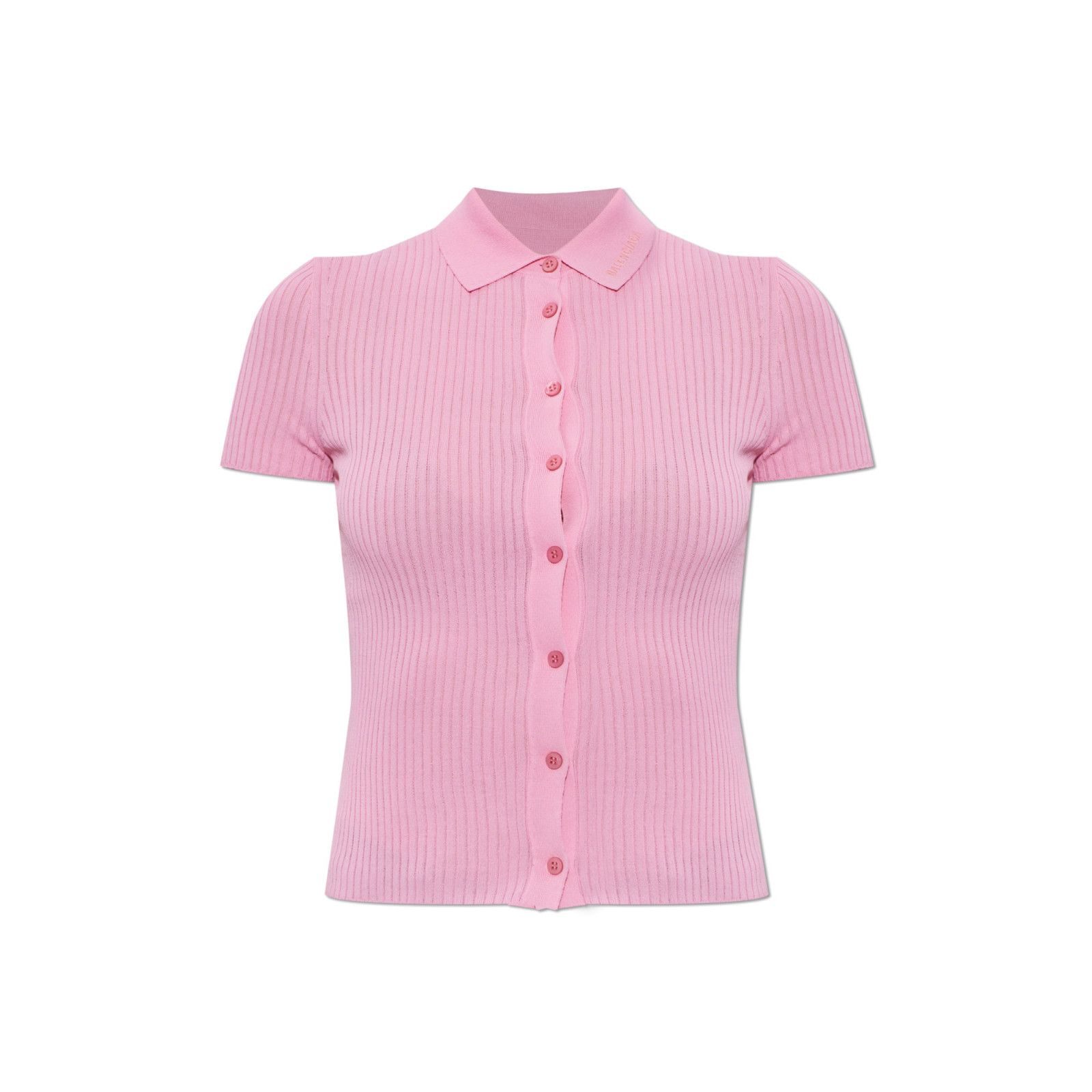 Balenciaga Pink Top With Button Fastening, Women's