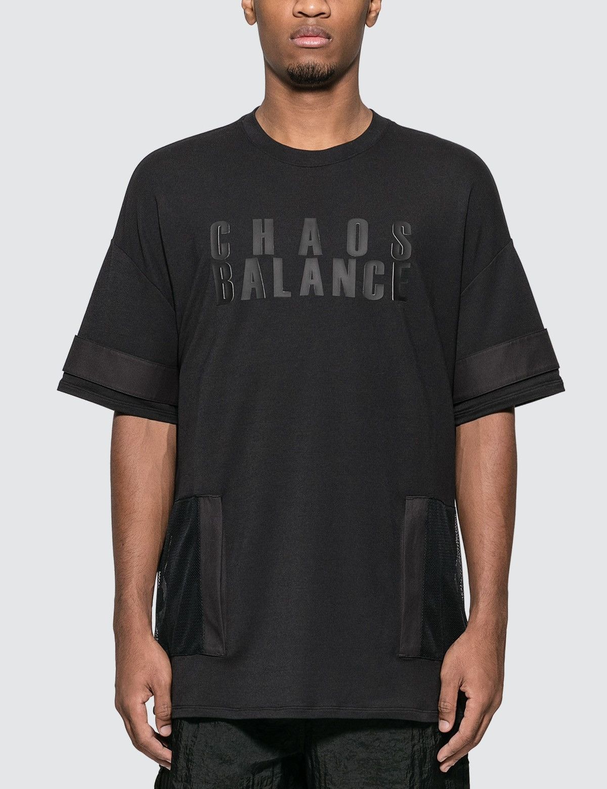 image of Jun Takahashi x Nike Undercover T-Shirt Top Chaos Balance in Black, Men's (Size Medium)