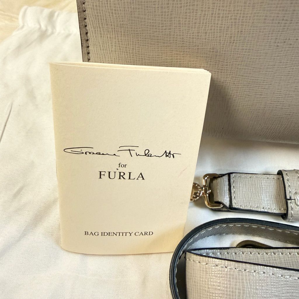 Furla Furla Satchel - Dove Grey/White - NEW w/ Dust Bag & COA Size ONE SIZE - 5 Thumbnail