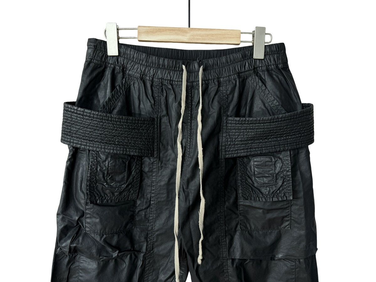 Rick Owens Drkshdw Rick Owens Drkshdw Black Waxed Creatch Cargo Pant SS15 Size US 30 / EU 46 - 3 Thumbnail