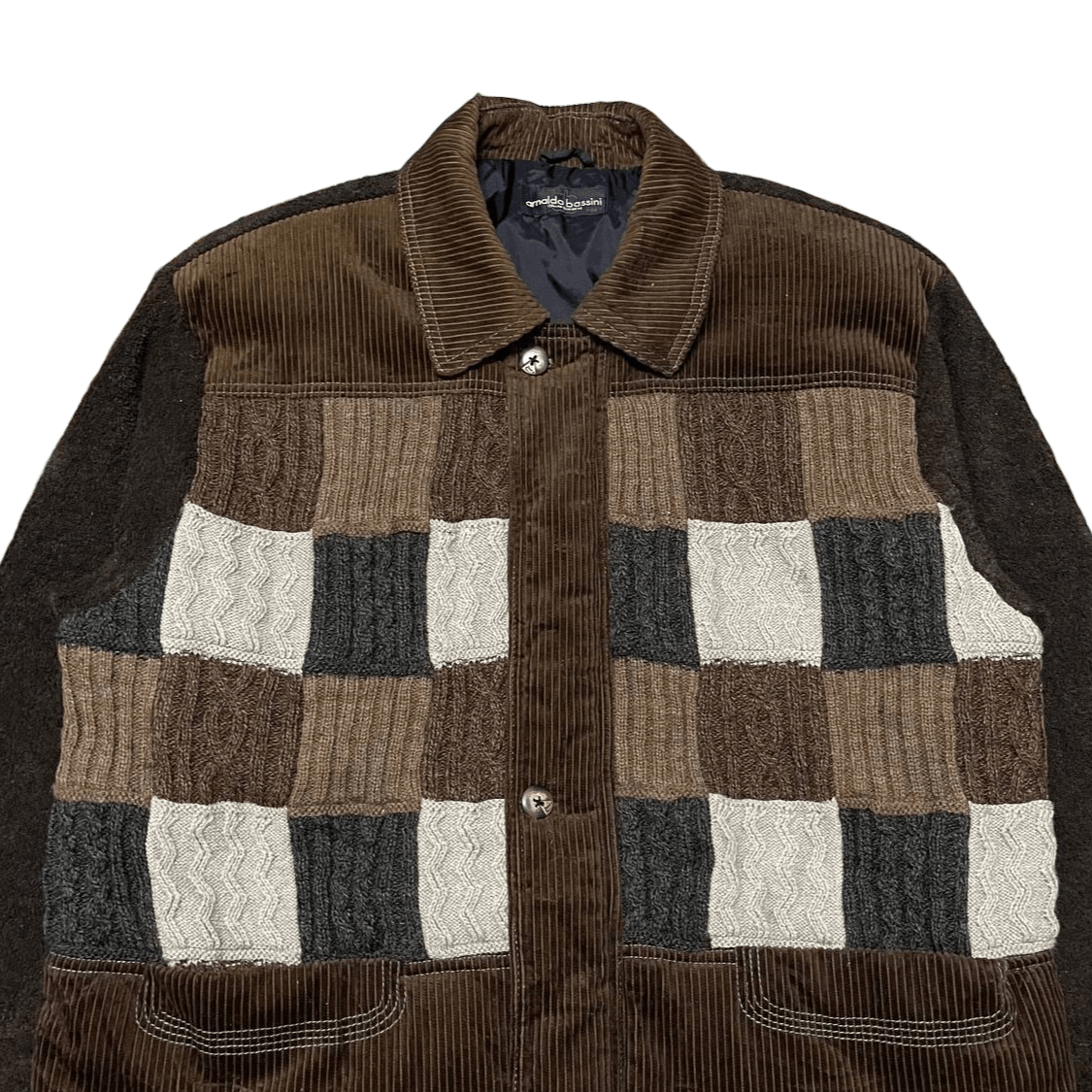 Vintage Vintage Arnaldo Bassini Italian Knitted Corduroy Jacket Size US M / EU 48-50 / 2 - 2 Thumbnail