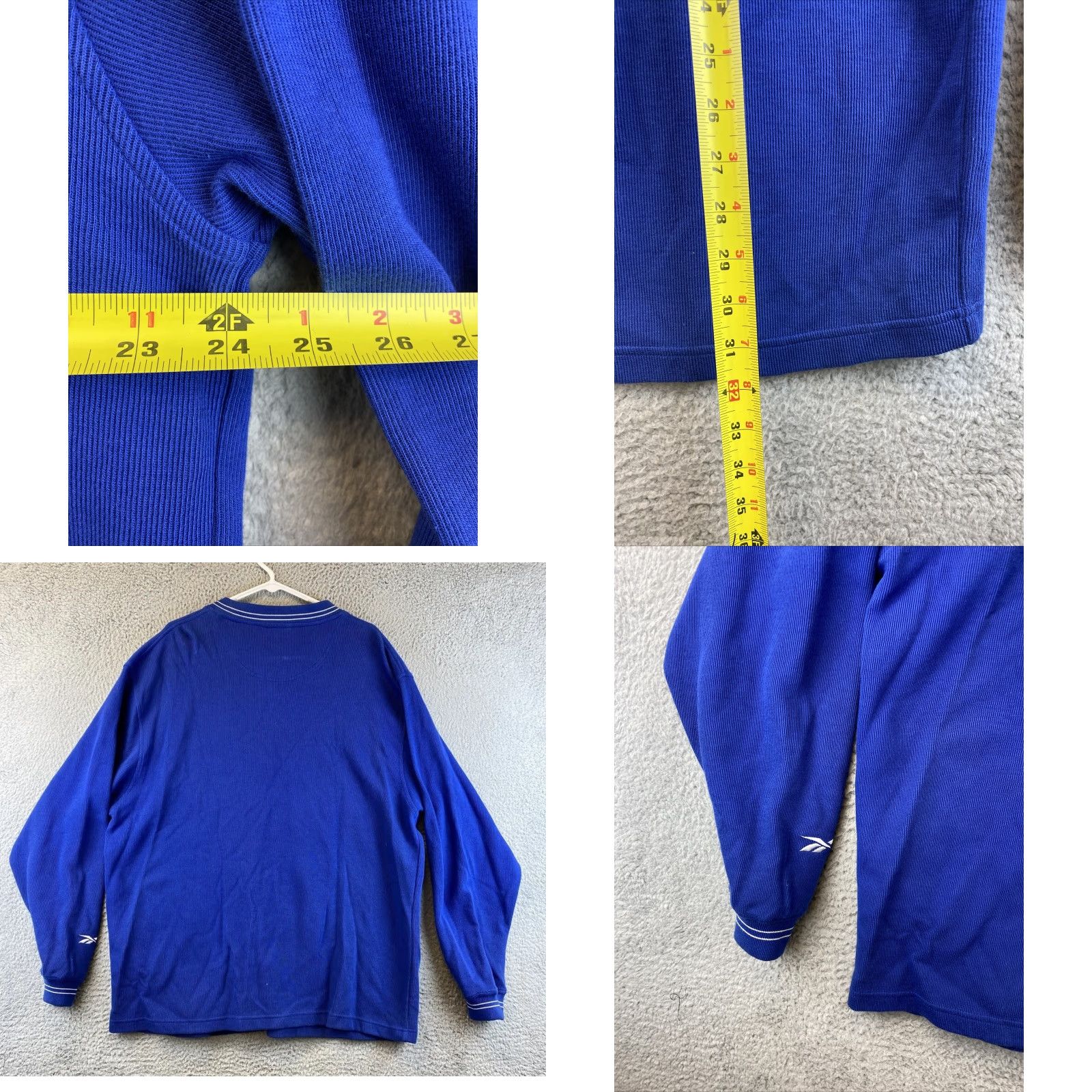 Reebok Reebok Men XL Pullover Sweater V-Neck Blue Golf / 89-12 Size US XL / EU 56 / 4 - 8 Thumbnail