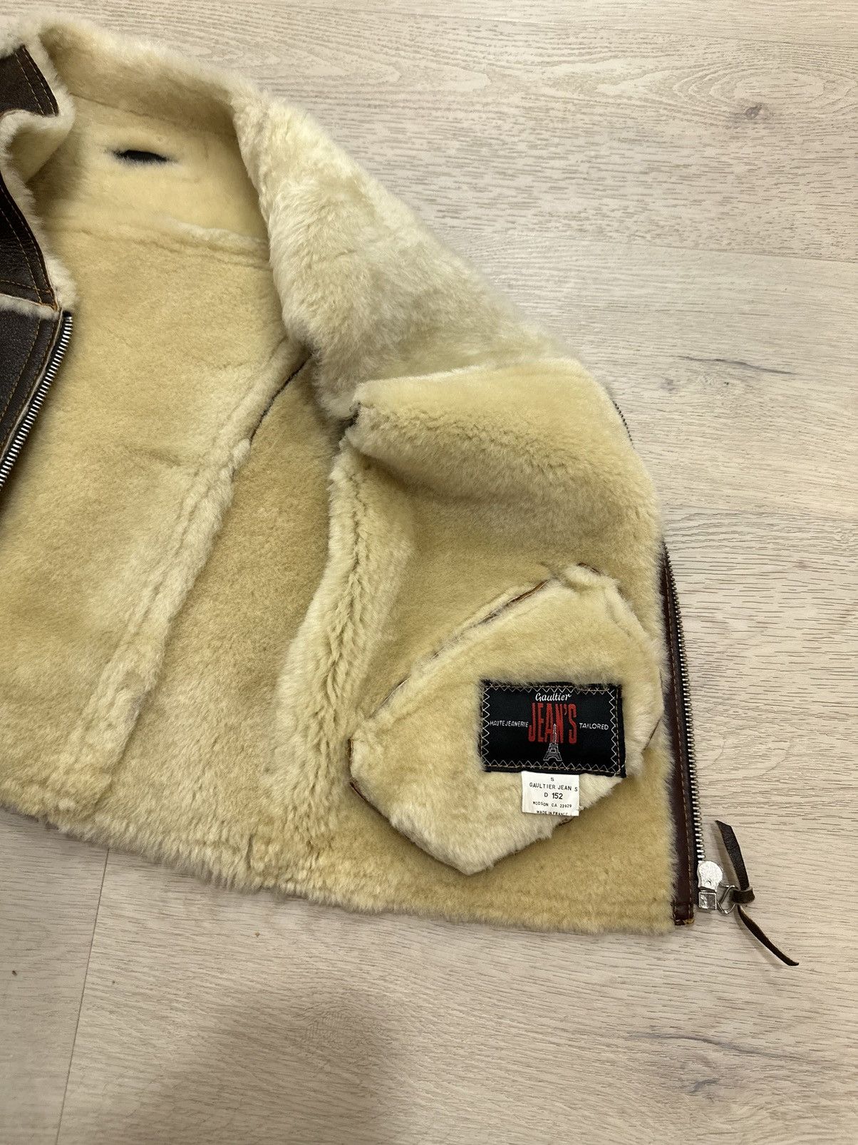 Jean Paul Gaultier Vintage leather shearling vest Size S / US 4 / IT 40 - 2 Thumbnail
