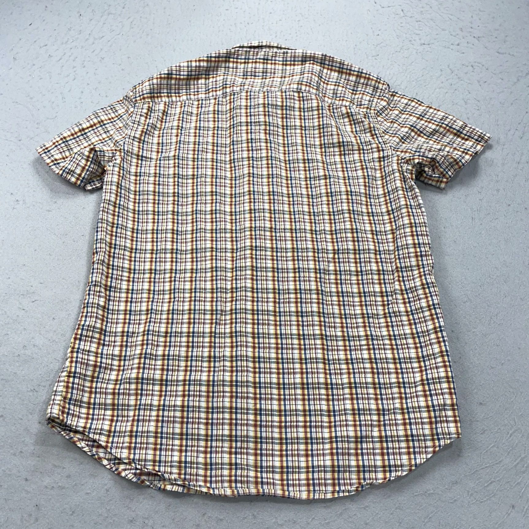 Outerknown Outerknown Shirt Mens M Yellow Plaid Camp Short Sleeve Button-Up Casual Size US M / EU 48-50 / 2 - 6 Thumbnail