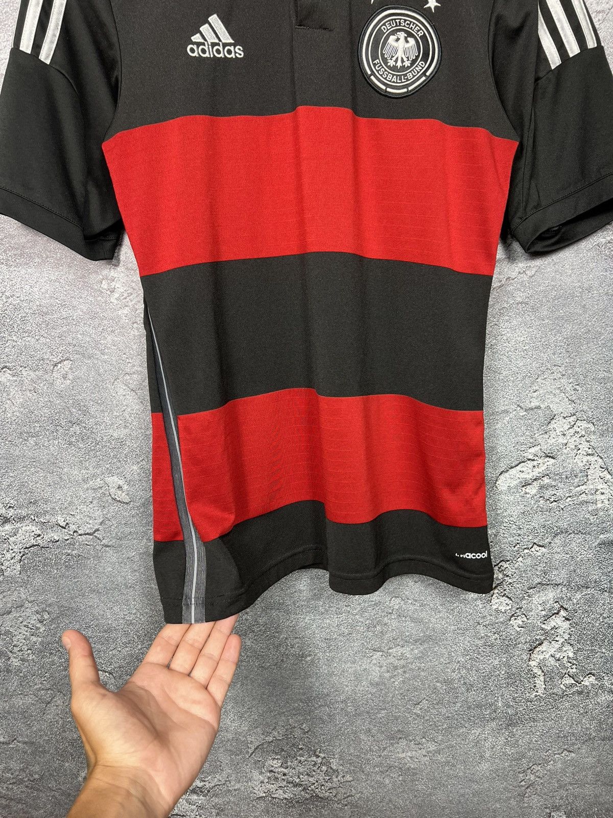 Adidas Germany 2014/15 Away Soccer Jersey Deutschland Kit T-shirt Size US M / EU 48-50 / 2 - 4 Thumbnail