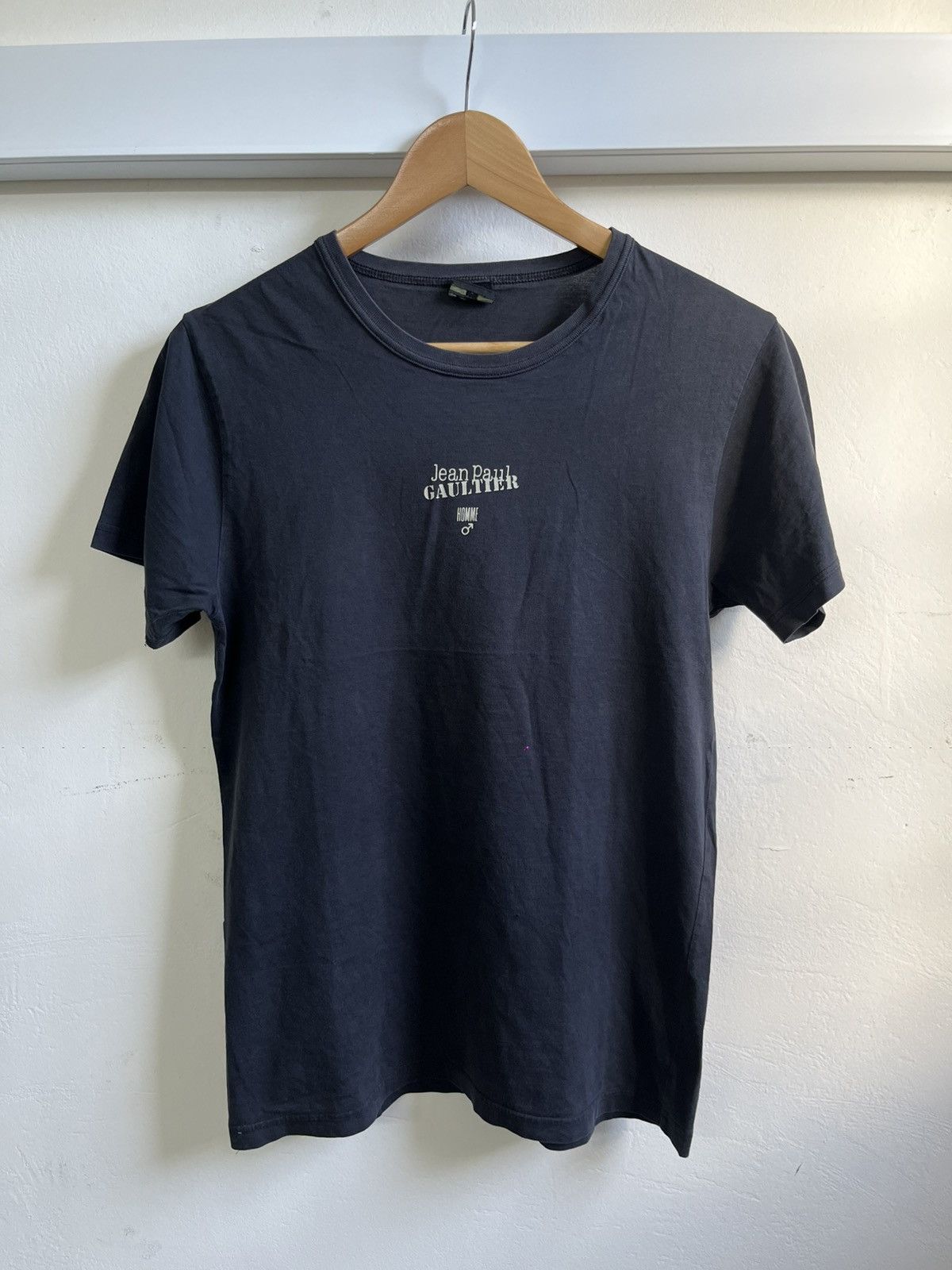 Jean Paul GAULTIER HOMME ビンテージ Vintage JEAN PAUL GAULTIER Shirt Men Blue & Red Long Sleeve