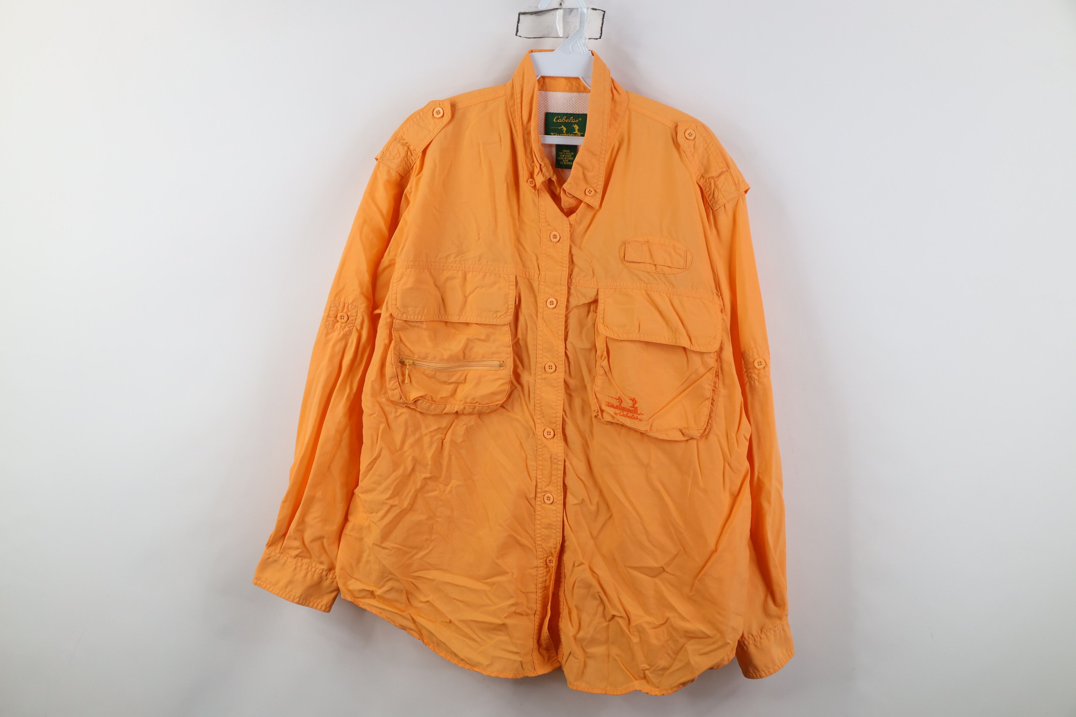 Cabelas Vintage Cabelas Guidewear Safari Bush Trekking Button Shirt Size L / US 10 / IT 46 - 1 Thumbnail