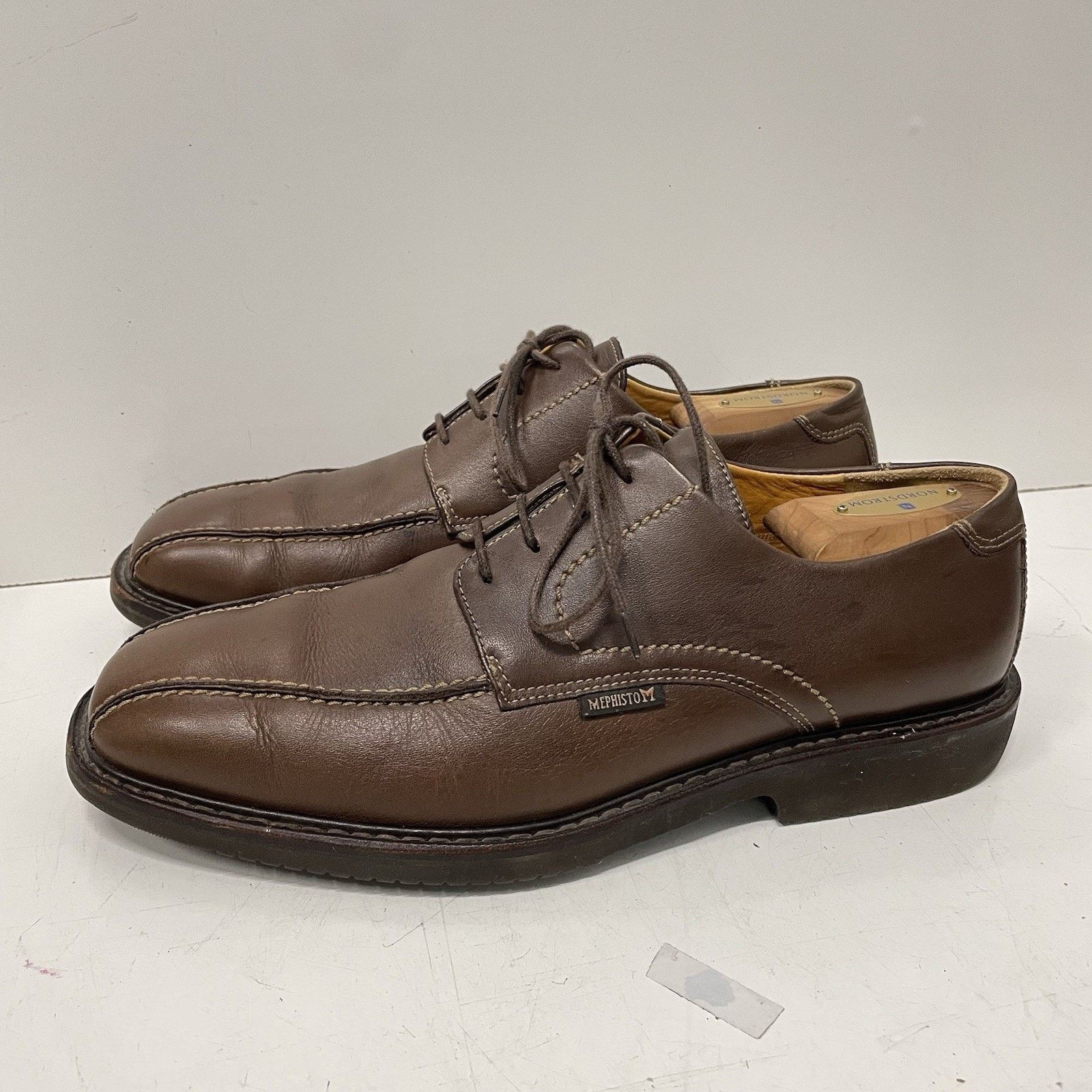 Mephisto Mephisto Men's Brown Oxford Leather Shoes Men's US 10 Size US 10 / EU 43 - 1 Thumbnail
