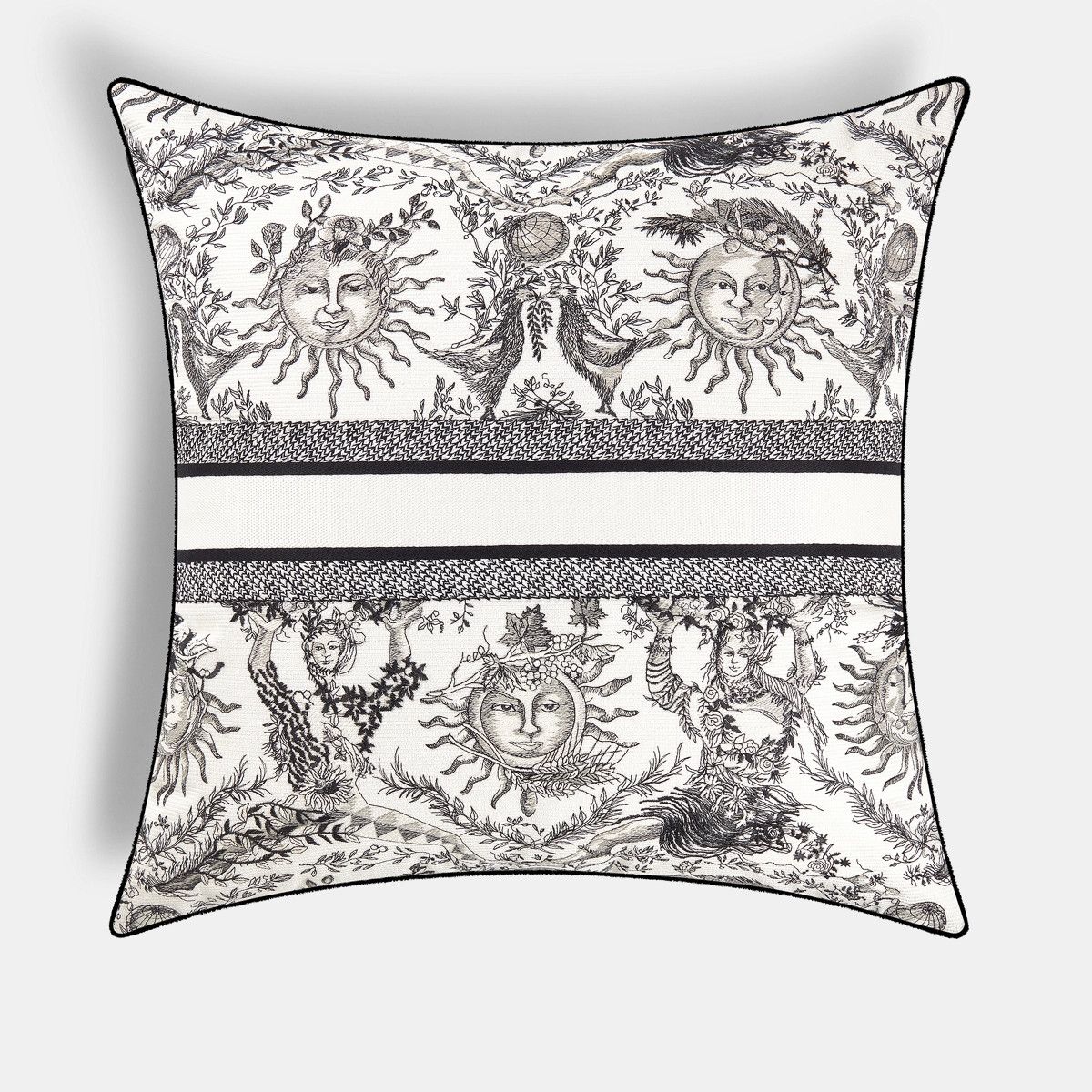 Dior o1bcso1str0226 Size:OS/Square Pillow in White/Black Size ONE SIZE - 2 Thumbnail