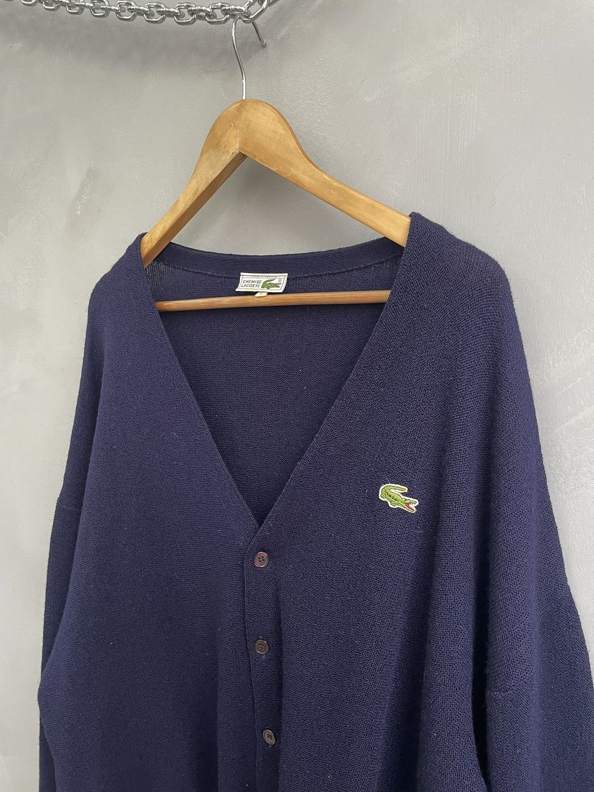Lacoste Vintage Lacoste Chemise wool cardigan old money style y2k Size US L / EU 52-54 / 3 - 5 Thumbnail