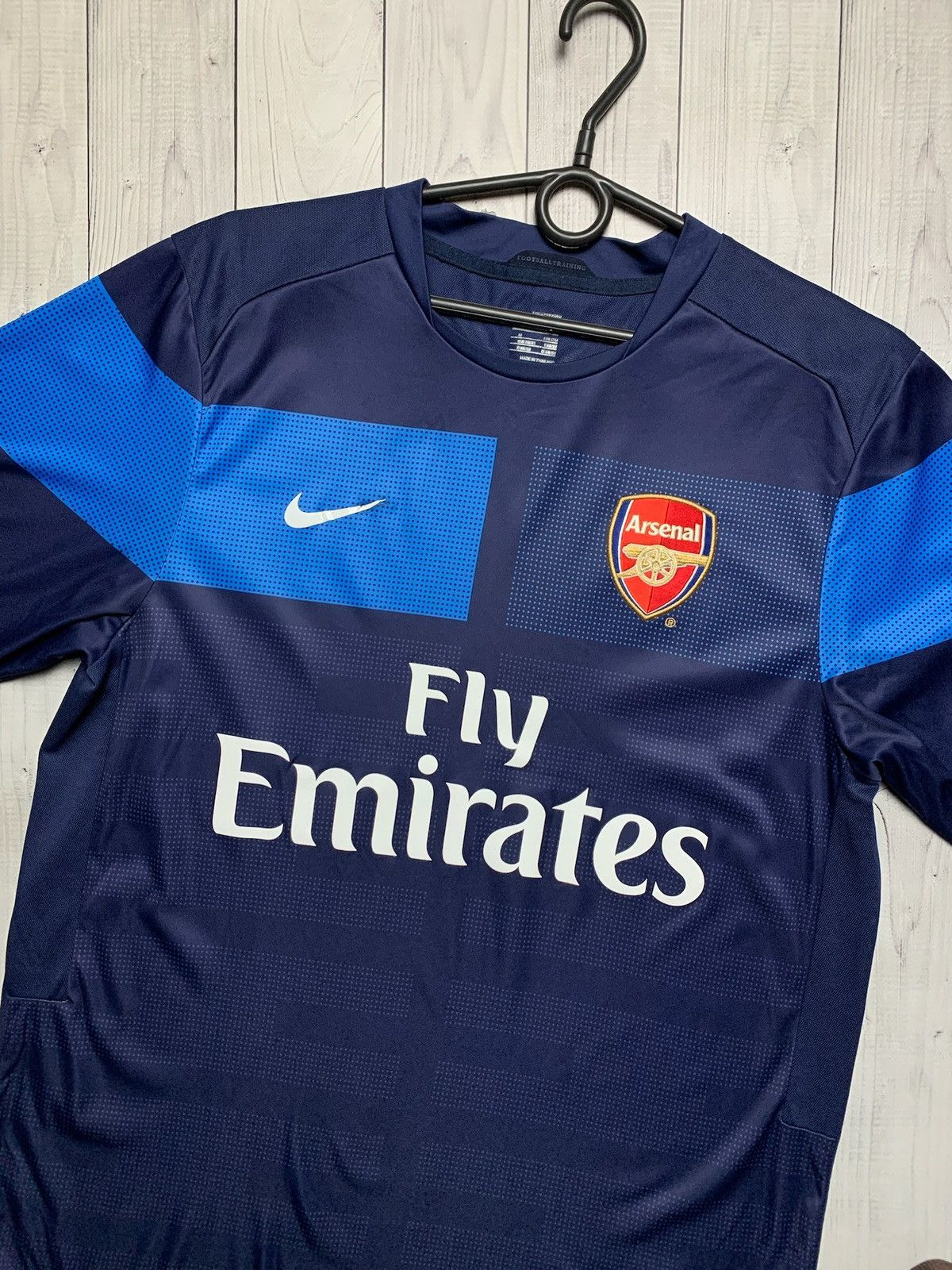 Nike × Vintage Vintage Nike Arsenal soccer jersey size M blue Size US M / EU 48-50 / 2 - 2 Thumbnail