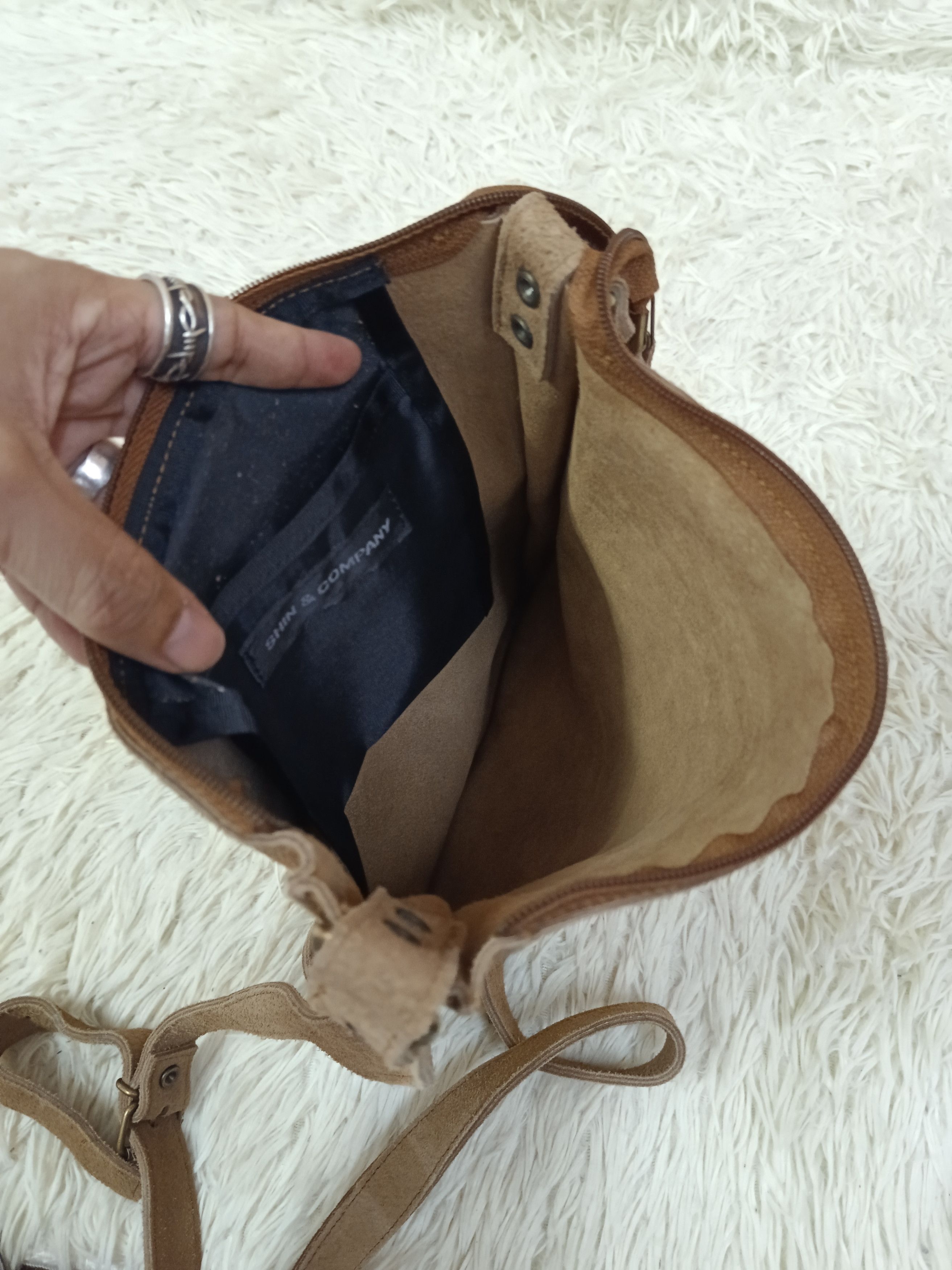 Leather SHIN&COMPANY SUEDE LEATHER CROSSBODY Size ONE SIZE - 4 Thumbnail