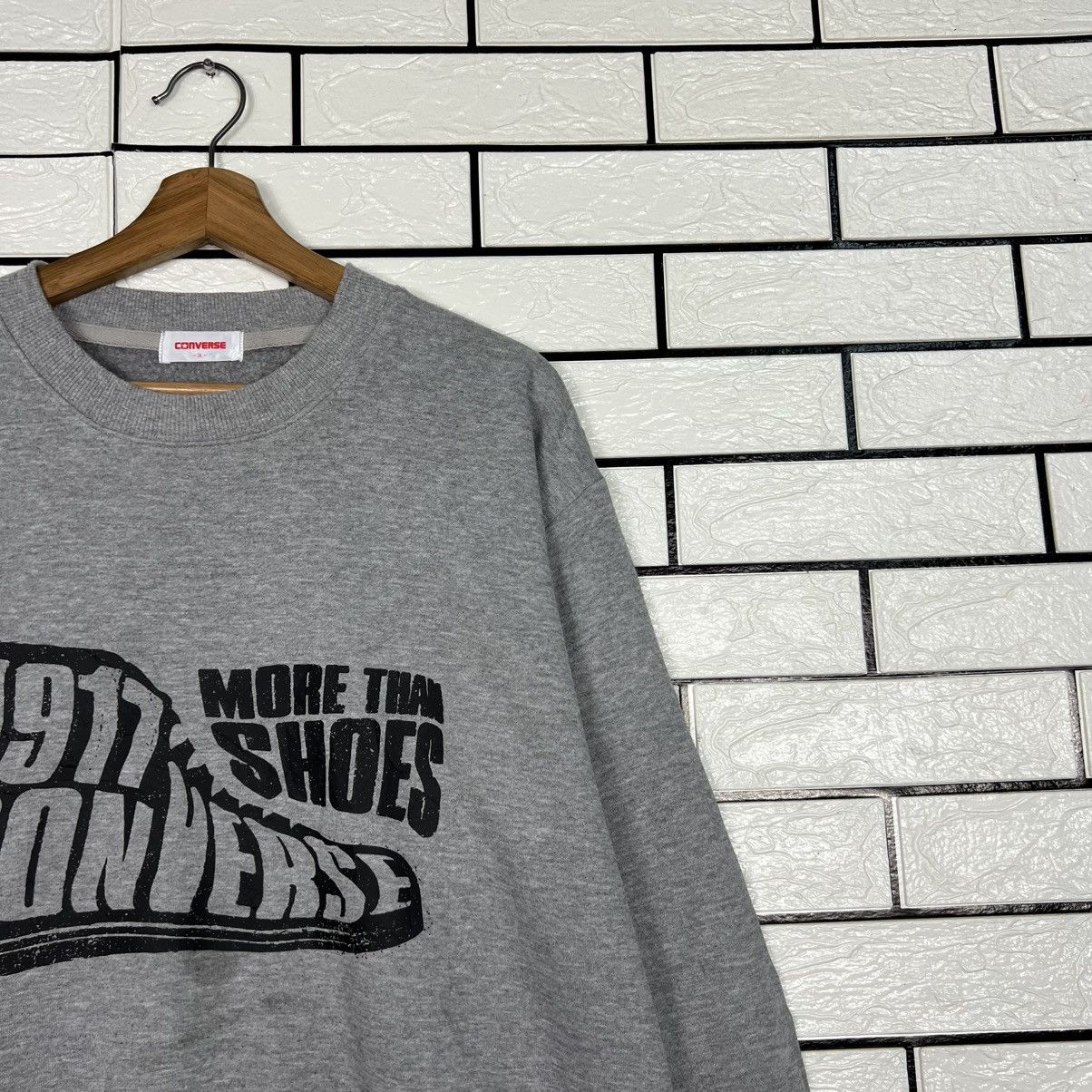 Converse CONVERSE More Than Shoes Big Logo Sweatshirt #4072-C185 Size US L / EU 52-54 / 3 - 5 Thumbnail