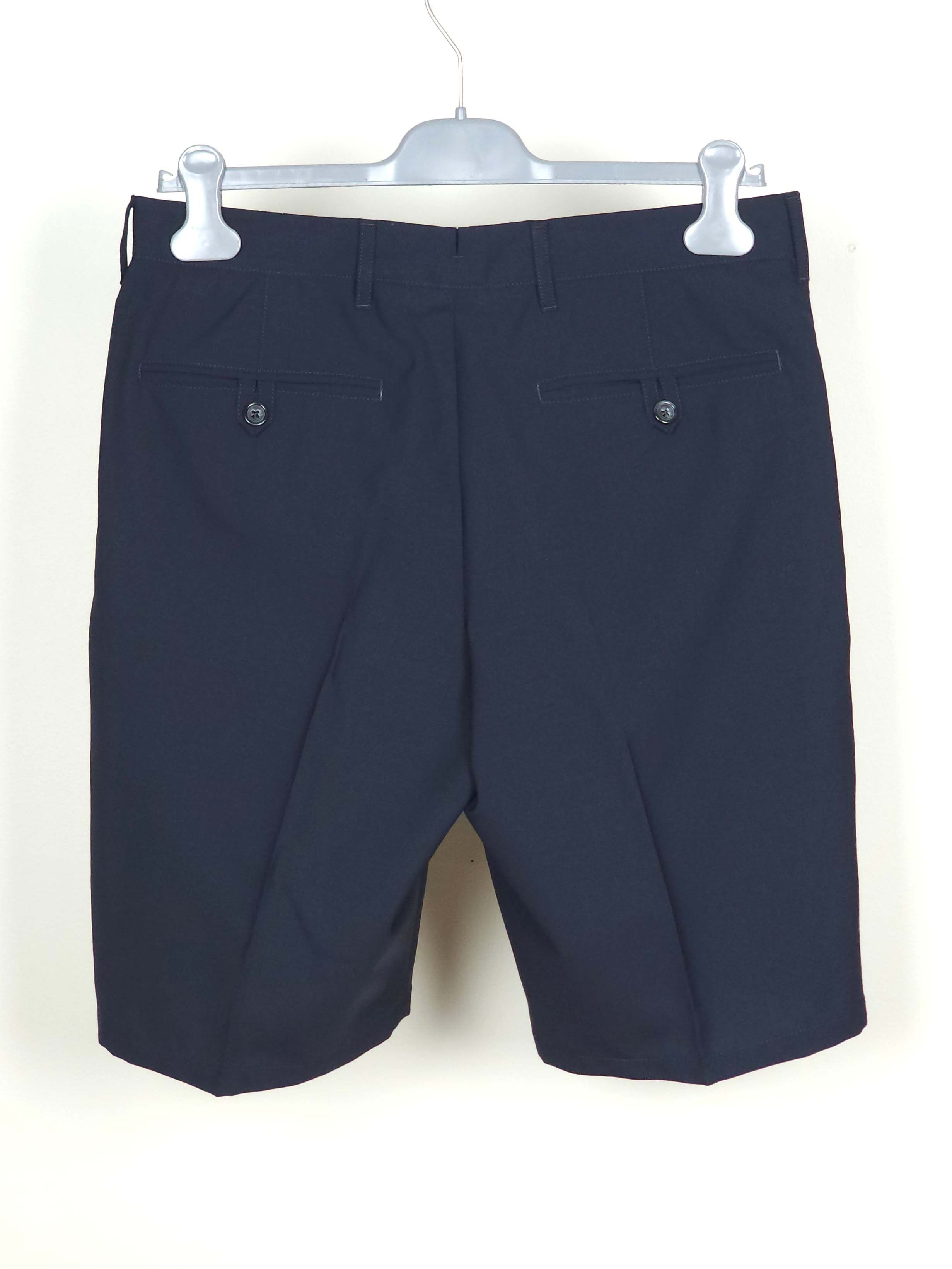Prada Navy Virgin Wool Shorts IT46/US32 Size US 30 / EU 46 - 3 Thumbnail