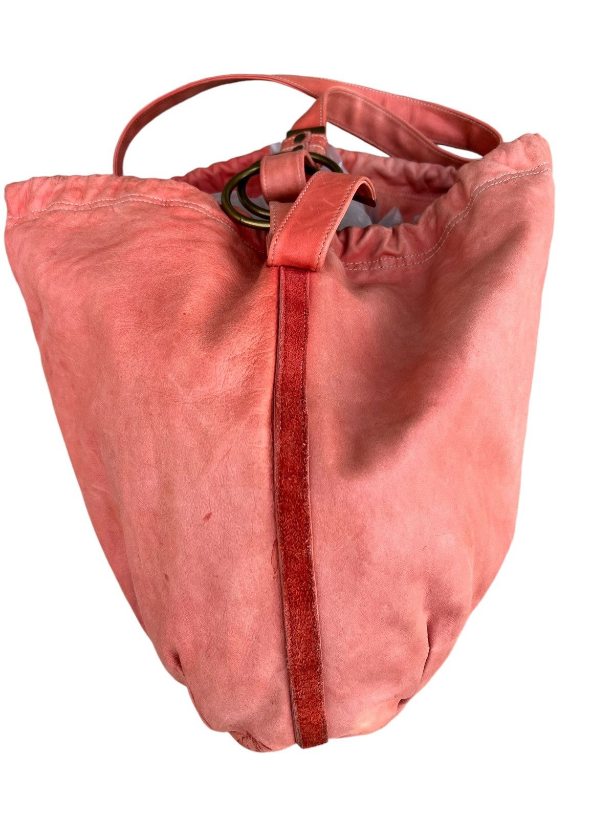 Leather Vintage Petit Ami Japan Faded Patina Leather Huge Bag Size ONE SIZE - 11 Thumbnail