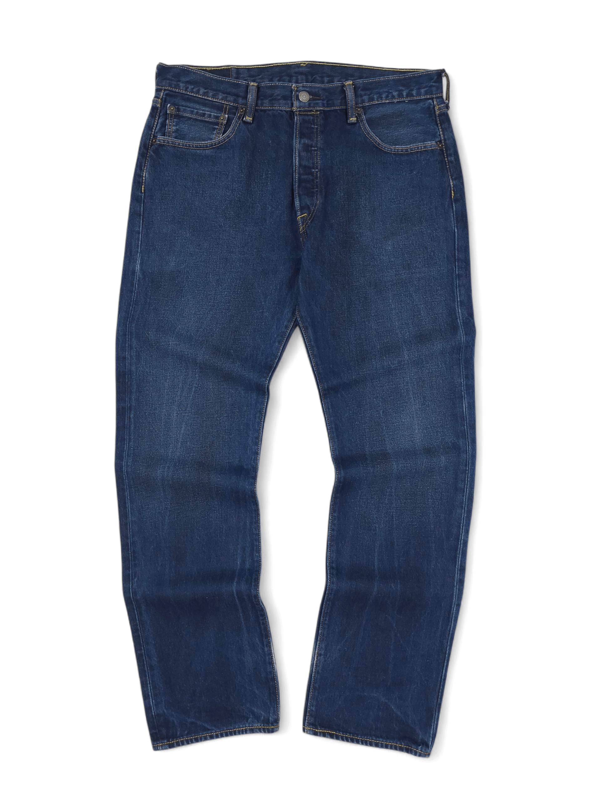 Levi's 💎 Levi's 34/32 Navy Classic Straight Denim Blue Jeans Y2K Size US 34 / EU 50 - 1 Thumbnail